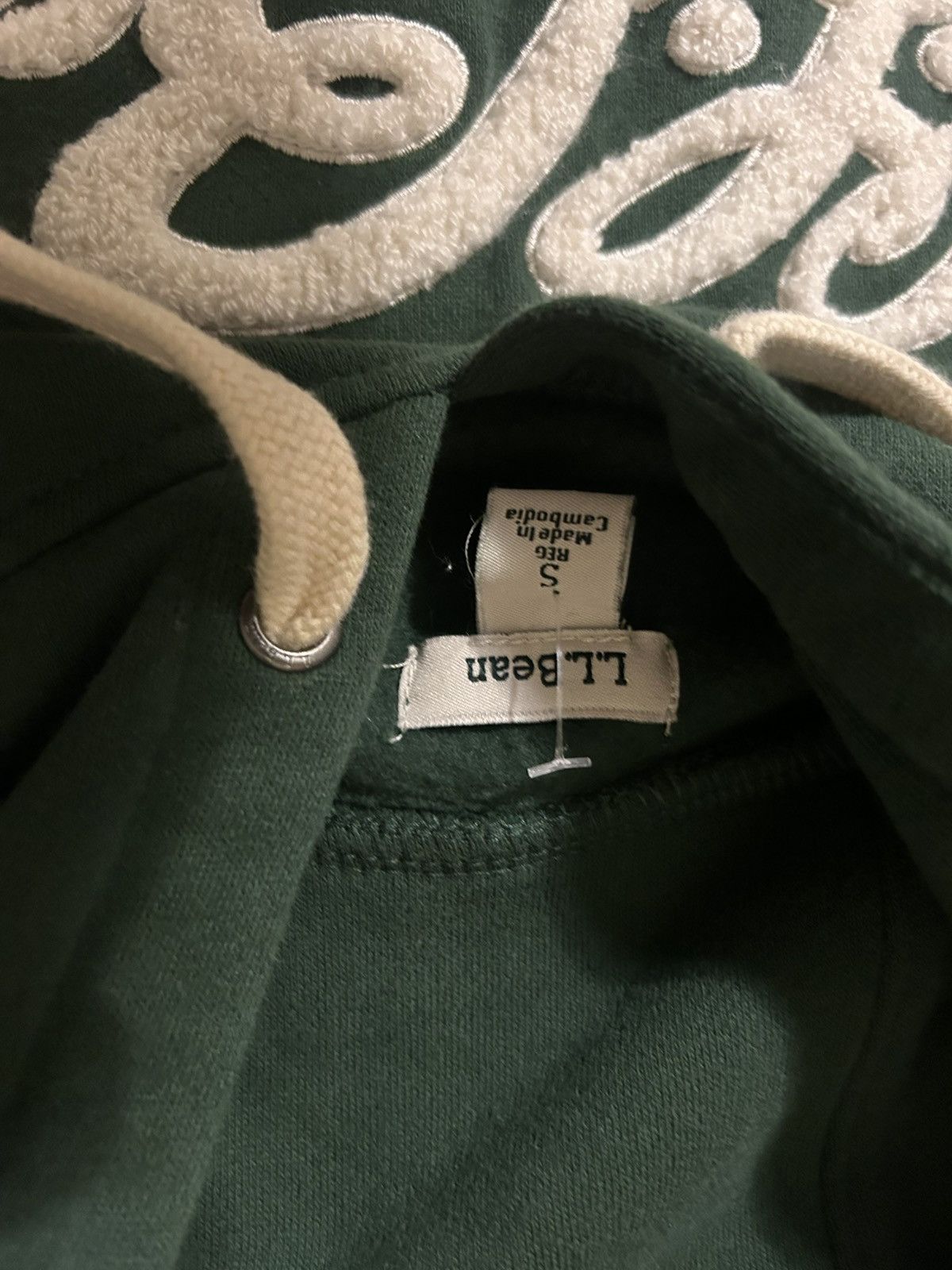 L.L. Bean L.L. Bean green pullover hoodie with classic white script Size US S / EU 44-46 / 1 - 2 Thumbnail