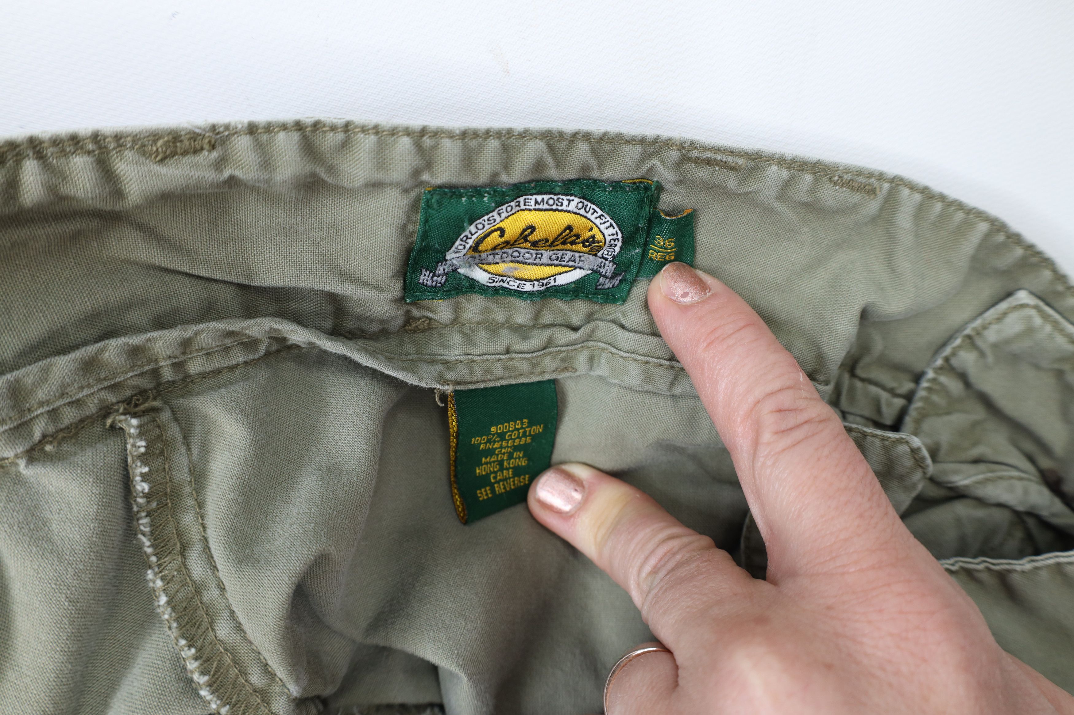Cabelas × Vintage Vintage 90s Cabelas Wide Leg Convertible Cargo Pants Shorts Size US 36 / EU 52 - 11 Thumbnail