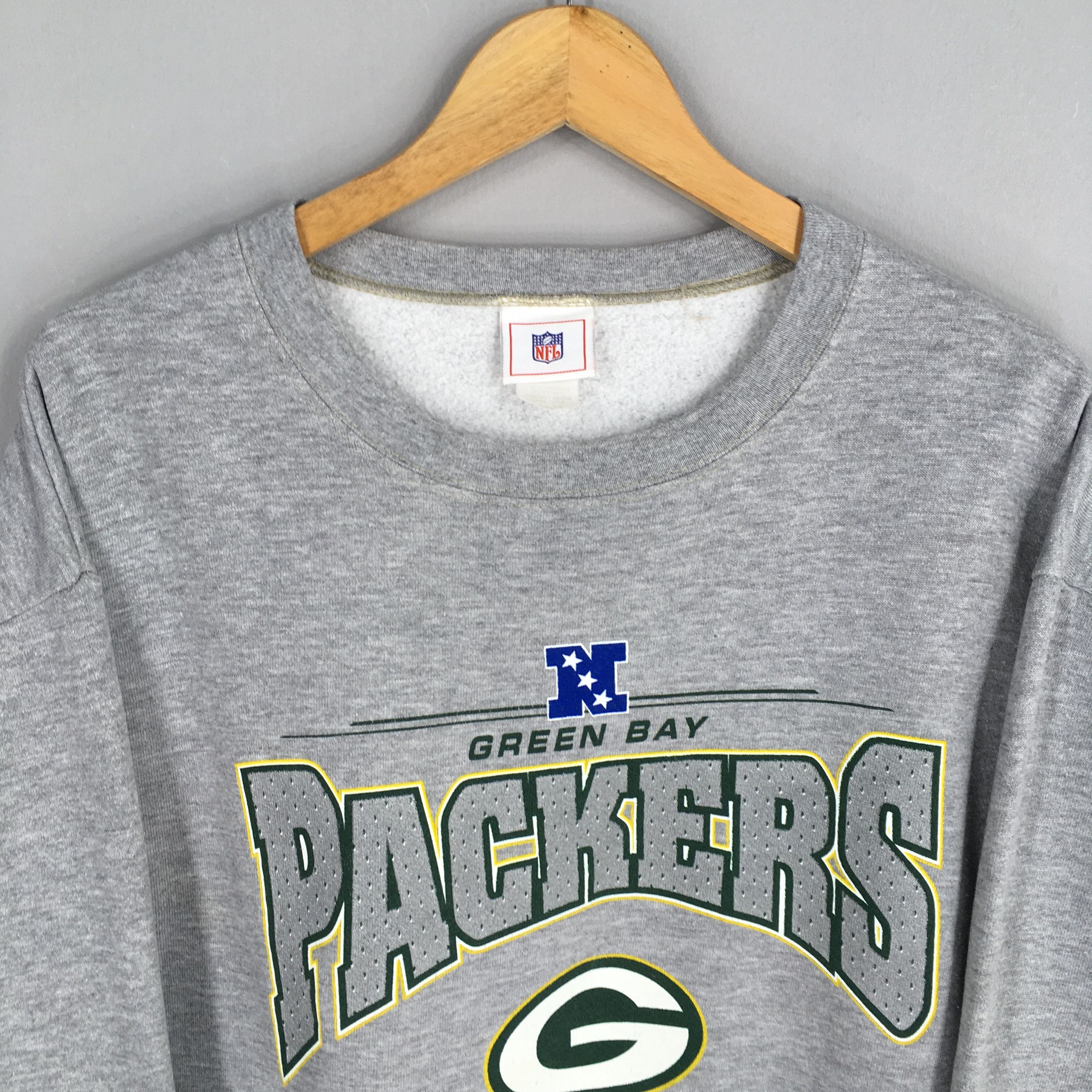 NFL Vintage Green Bay Packers NFL Gray Sweater Large Size US L / EU 52-54 / 3 - 2 Thumbnail