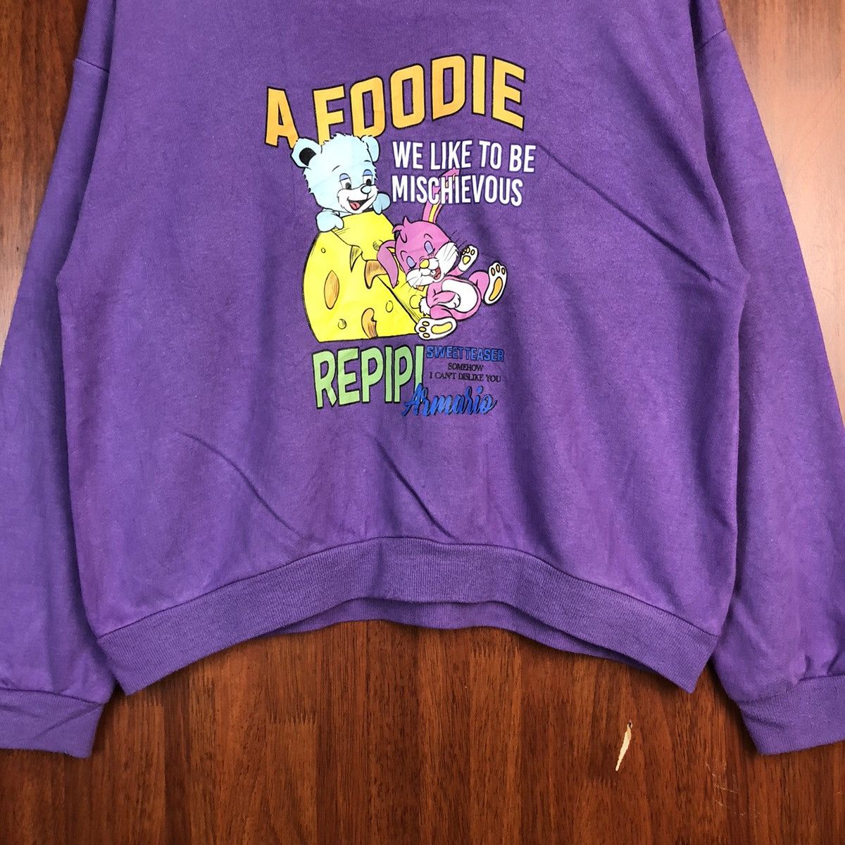 Japanese Brand Repipi Armario Purple Sweatshirt #7543 Size M / US 6-8 / IT 42-44 - 3 Thumbnail