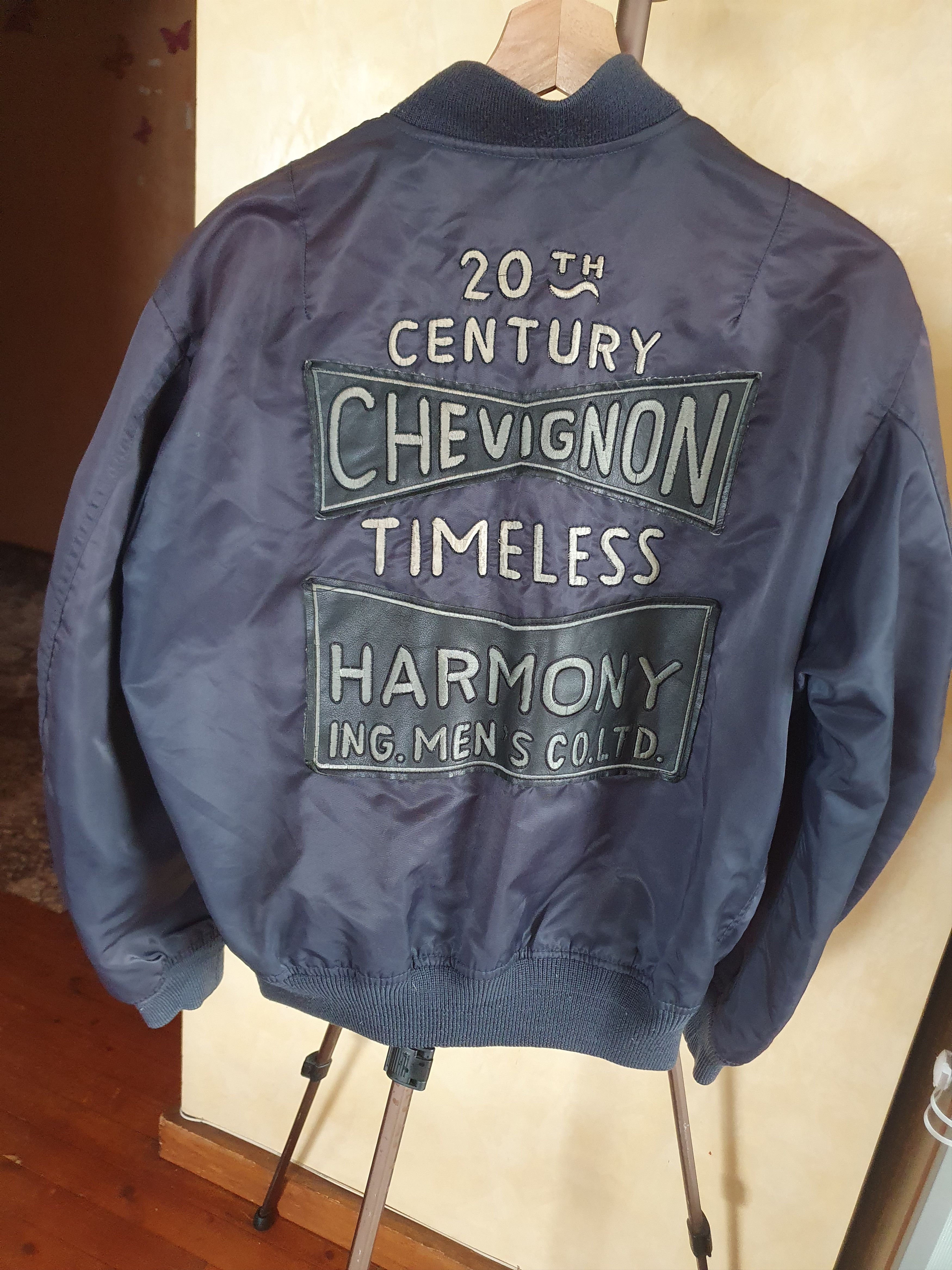 Chevignon Vtg MA-1 Flight Jacket 20th Century Harmony sz M
