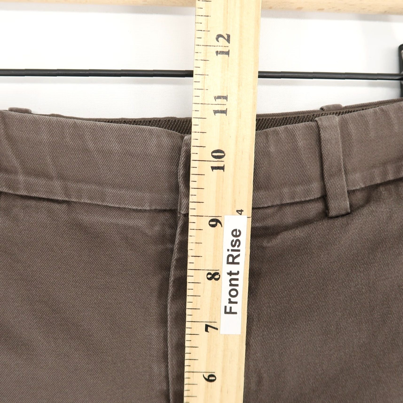 Banana Republic Hill City Everyday Pant Mens 32X32 Washed Brown Stretch Chino Size US 32 / EU 48 - 6 Thumbnail