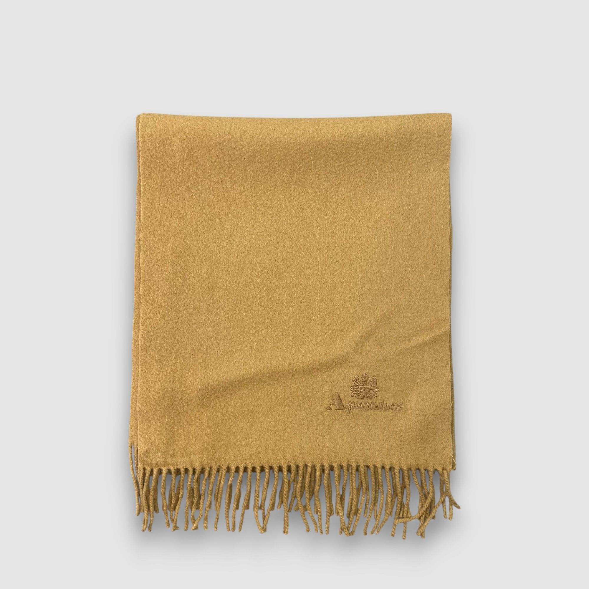 Aquascutum Vintage Aquascutum Scarf Muffler Wool Fringe Winter Scarves Size ONE SIZE - 2 Thumbnail