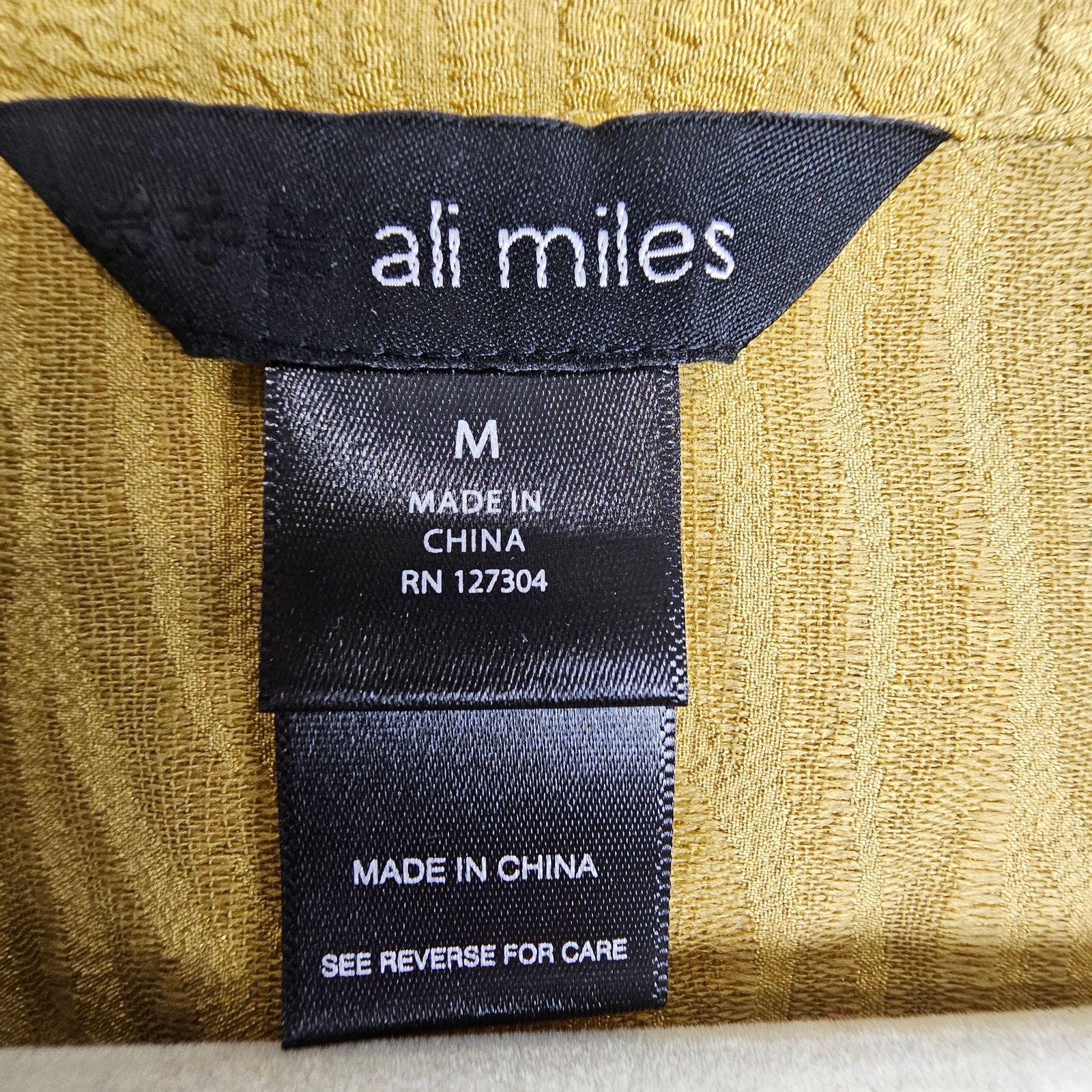 Miles New York Ali Miles Womens Artsy Mixed Media Stretch Button Blouse M Size M / US 6-8 / IT 42-44 - 6 Thumbnail