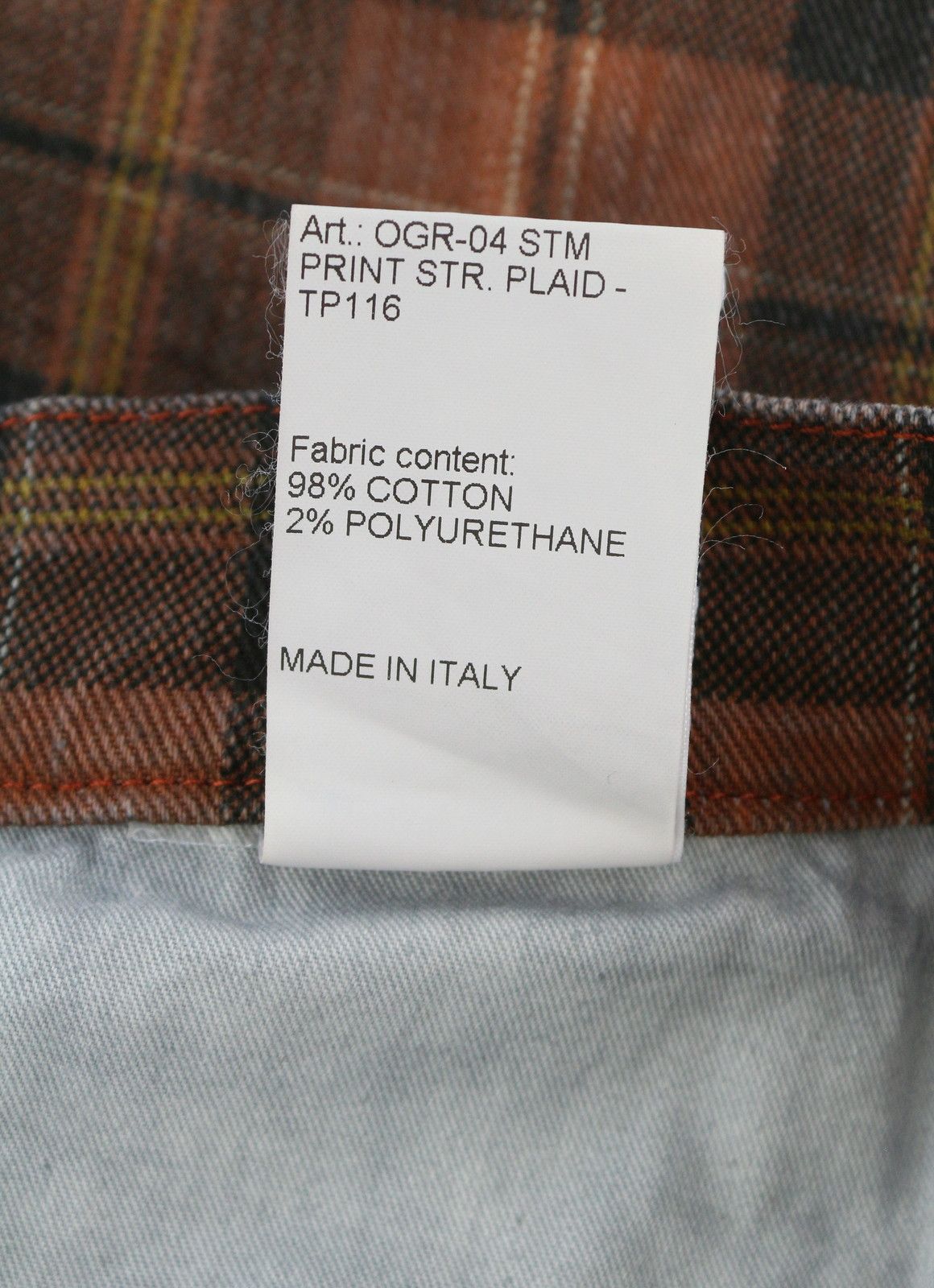 R13 TAILORED DROP 27 Ash Red Plaid Ankle Crop Relaxed 85770 Size 27" / US 4 / IT 40 - 8 Thumbnail