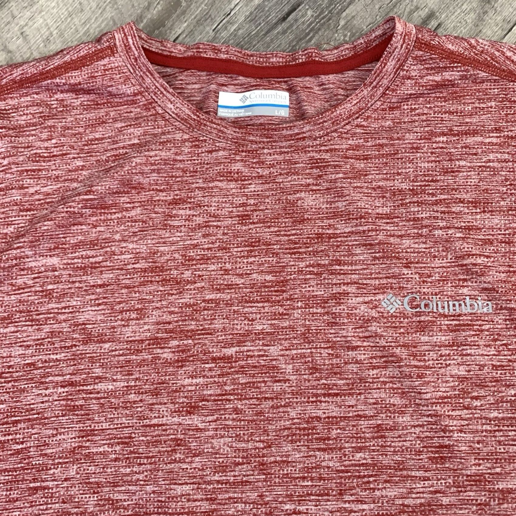 Vintage Columbia Red Heather T-Shirt Mens Large Snake River Running Short Sleeve Crew Size US L / EU 52-54 / 3 - 3 Thumbnail