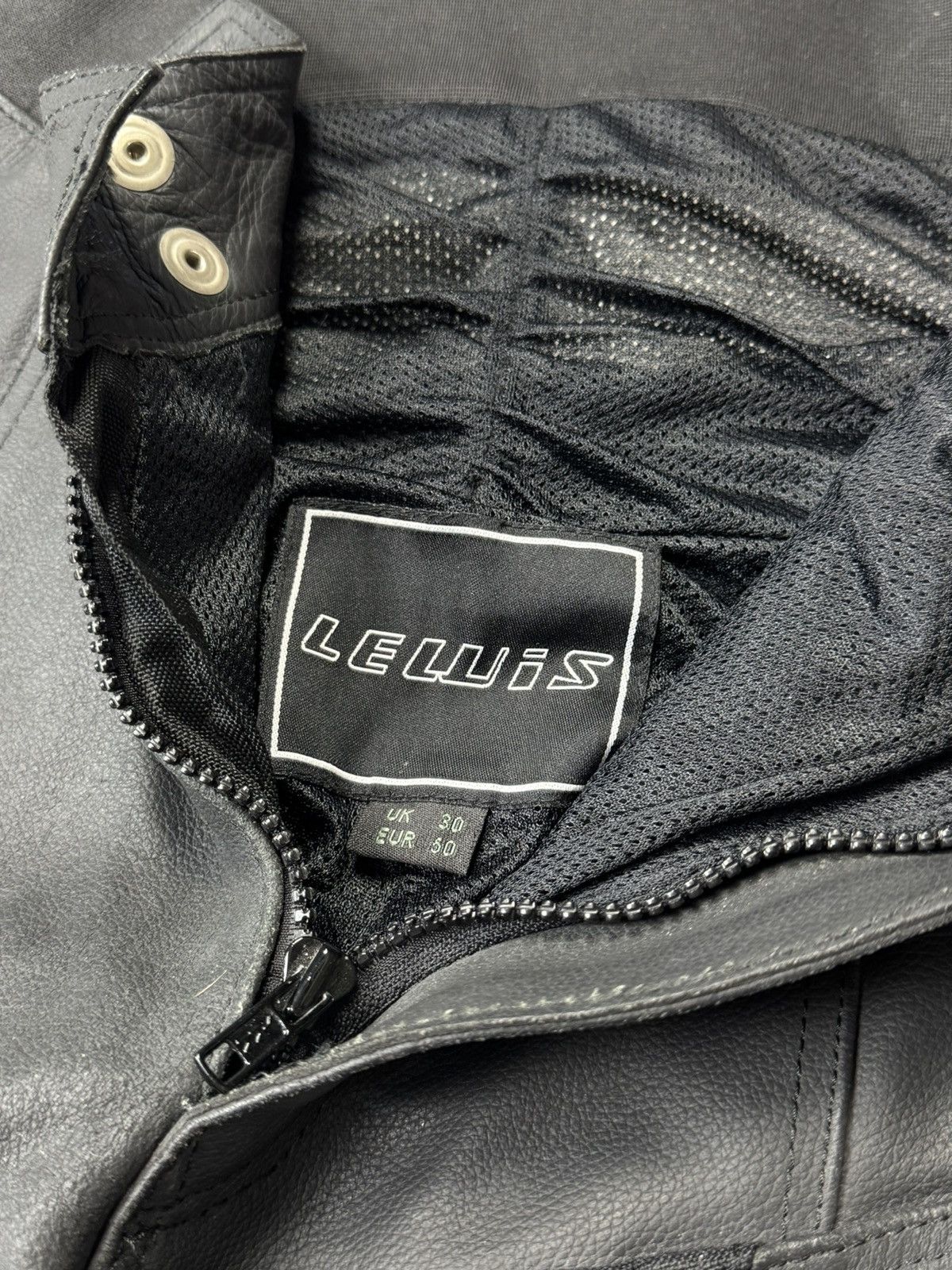 Vintage Lewis Leather Motorcycle Riding Pants Knee Armor 30 S - M Size US 30 / EU 46 - 5 Thumbnail