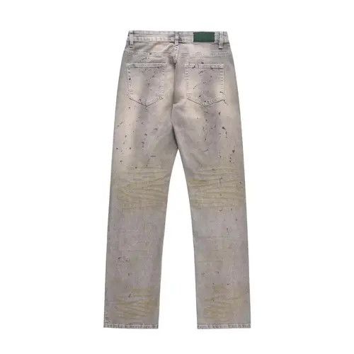Japanese Brand VIBE Men's punk ink-splashed distressed washed jeans Size US 32 / EU 48 - 7 Thumbnail