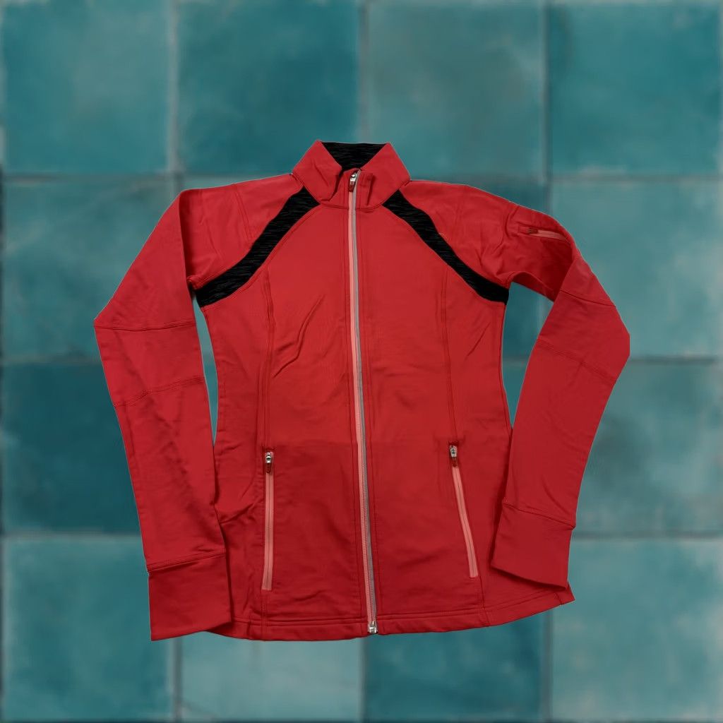 Vintage Lucy Jacket Womens XS Red Full Zip Track Slim Fit Running Athletic Lightweight Size XS / US 0-2 / IT 36-38 - 1 Thumbnail