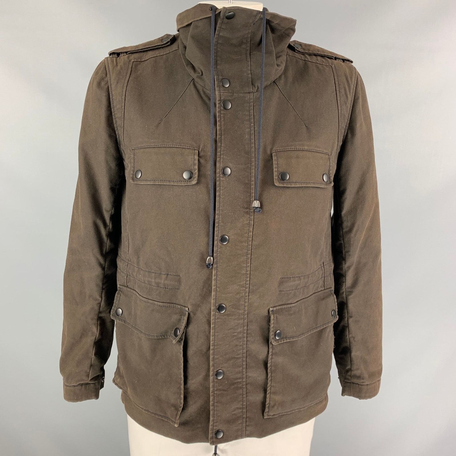 3.1 Phillip Lim 3.1 PHILLIP LIM Size L Brown Cotton Utility Coat Size US L / EU 52-54 / 3 - 1 Thumbnail
