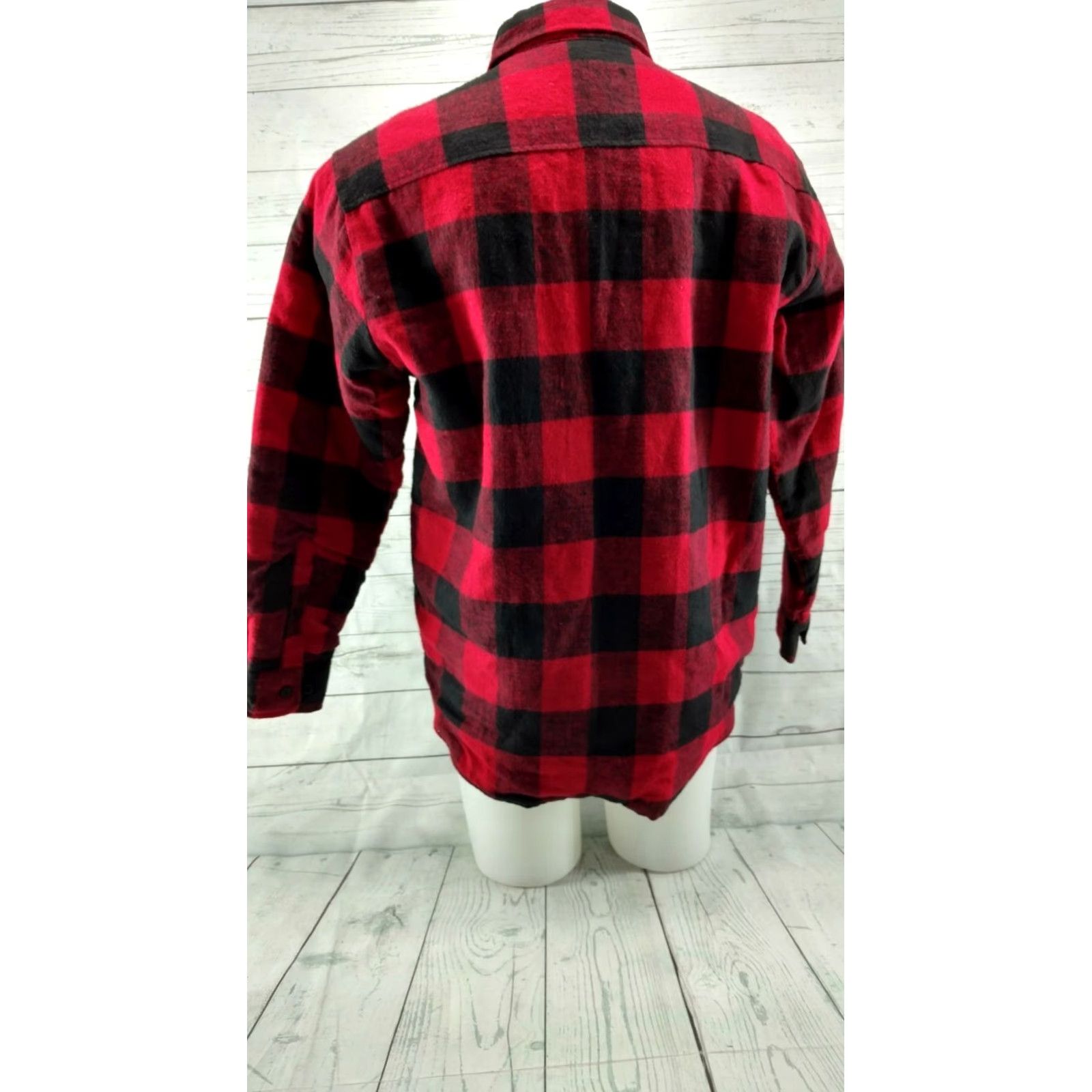 BB Dakota VINTAGE Dakota Red Flannel Jacket Size Medium Plaid Quilted Lining Hipster Dakota Shirt Jacket Mens Size US M / EU 48-50 / 2 - 6 Thumbnail