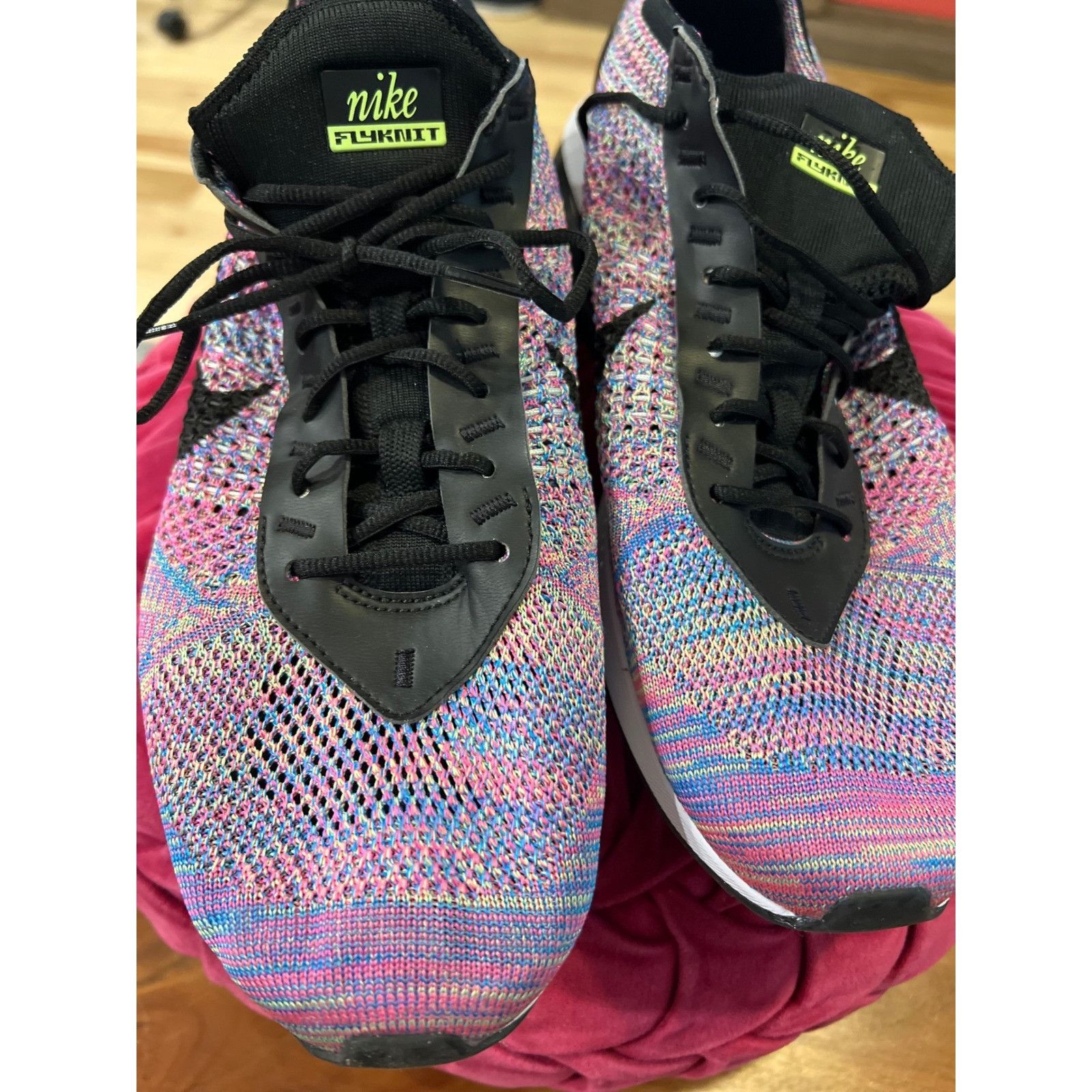Nike Nike Air Max Flyknit Racer Multicolor Running Shoes Mens Siz Size US 12 / EU 45 - 4 Thumbnail