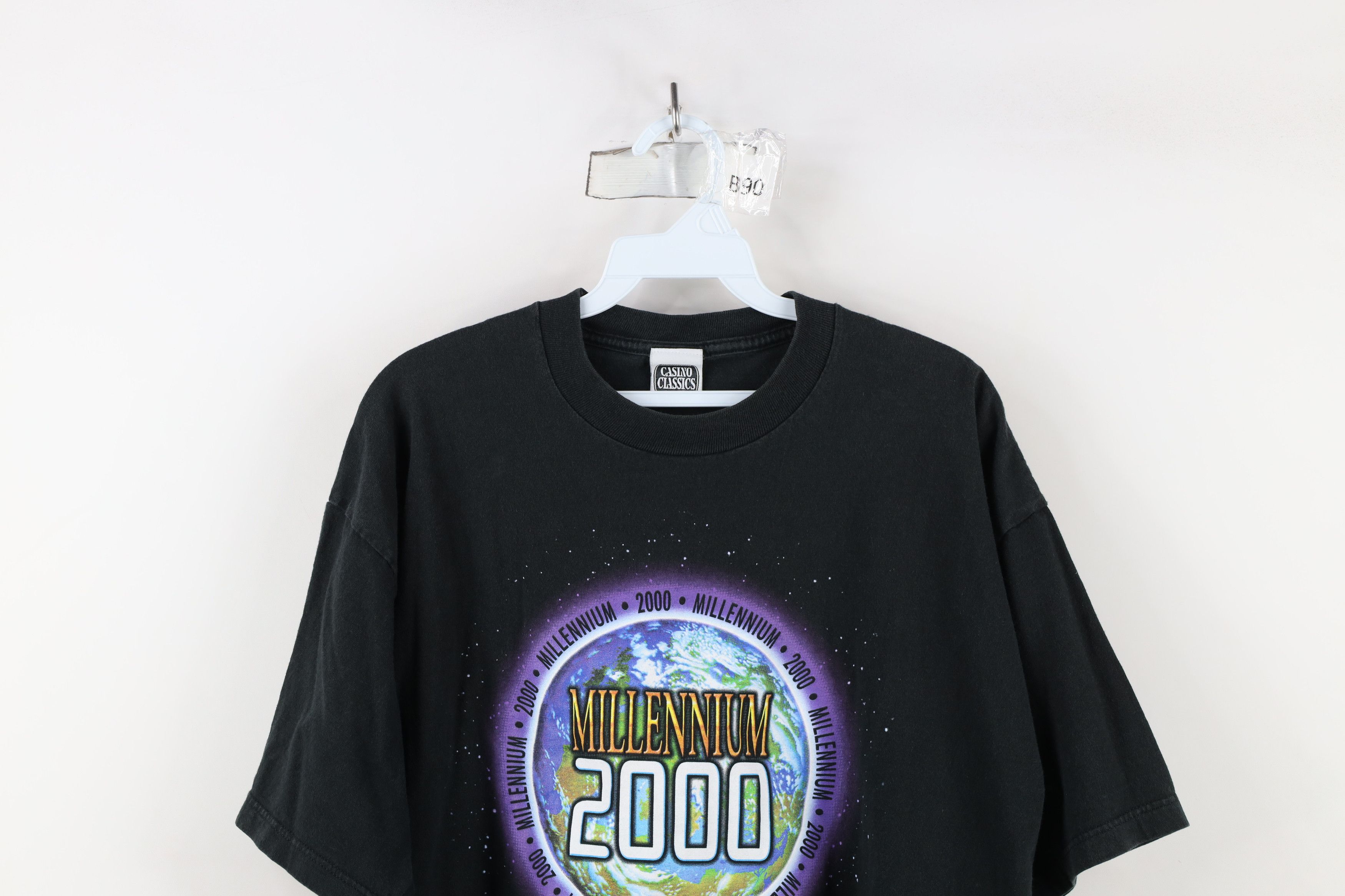 Vintage Vintage Y2K 2000 Millennium Spell Space T-Shirt Black USA Size US L / EU 52-54 / 3 - 2 Thumbnail