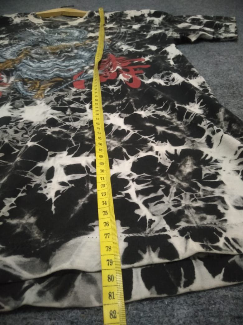 Japanese Brand Tie die Tiger dragon vintage t shirt Rock eagle Size US XL / EU 56 / 4 - 13 Thumbnail