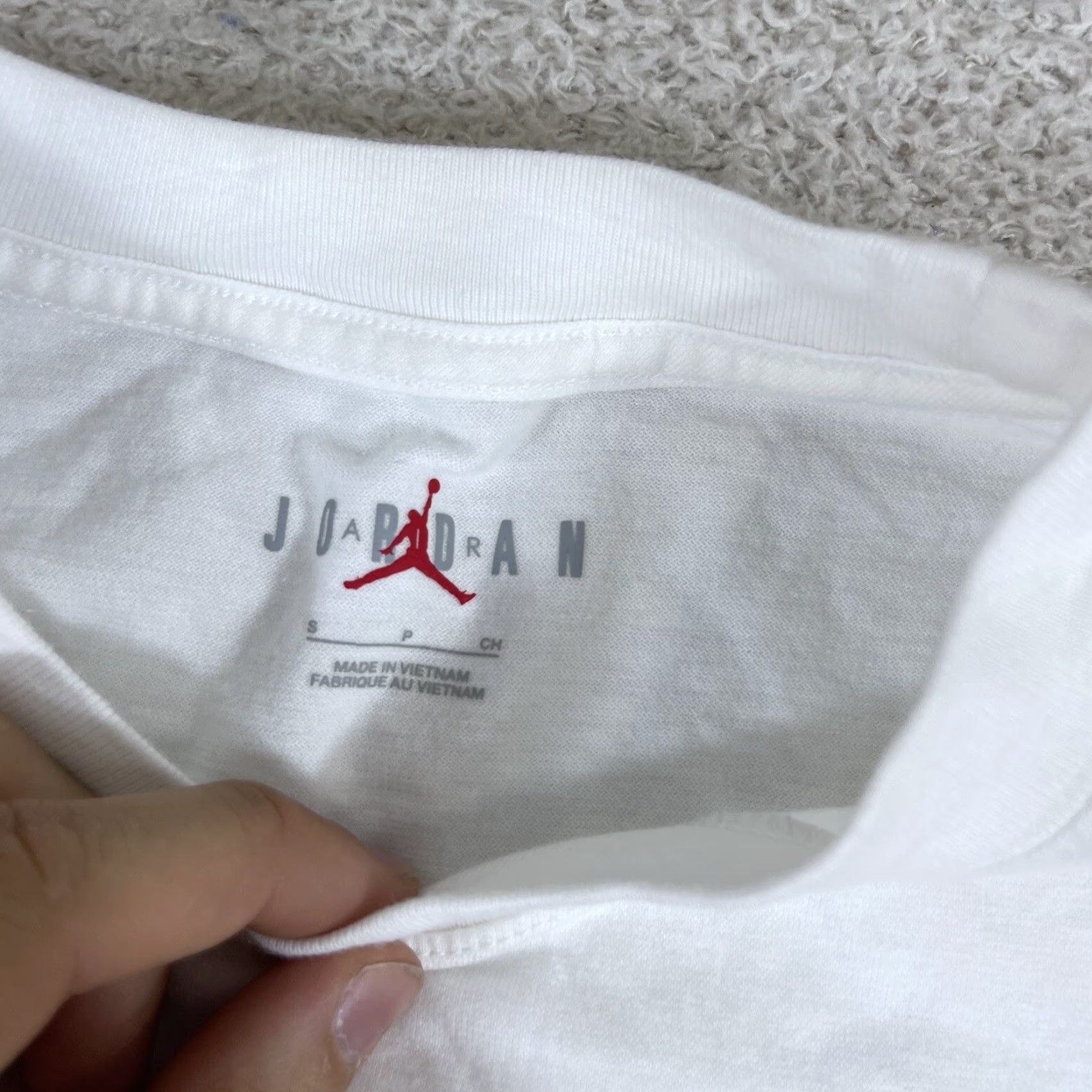 Jordan Brand Jordan Brand T-Shirt Women's Small White Oversized Graphic Flight Nike Jumpman Size S / US 4 / IT 40 - 4 Thumbnail