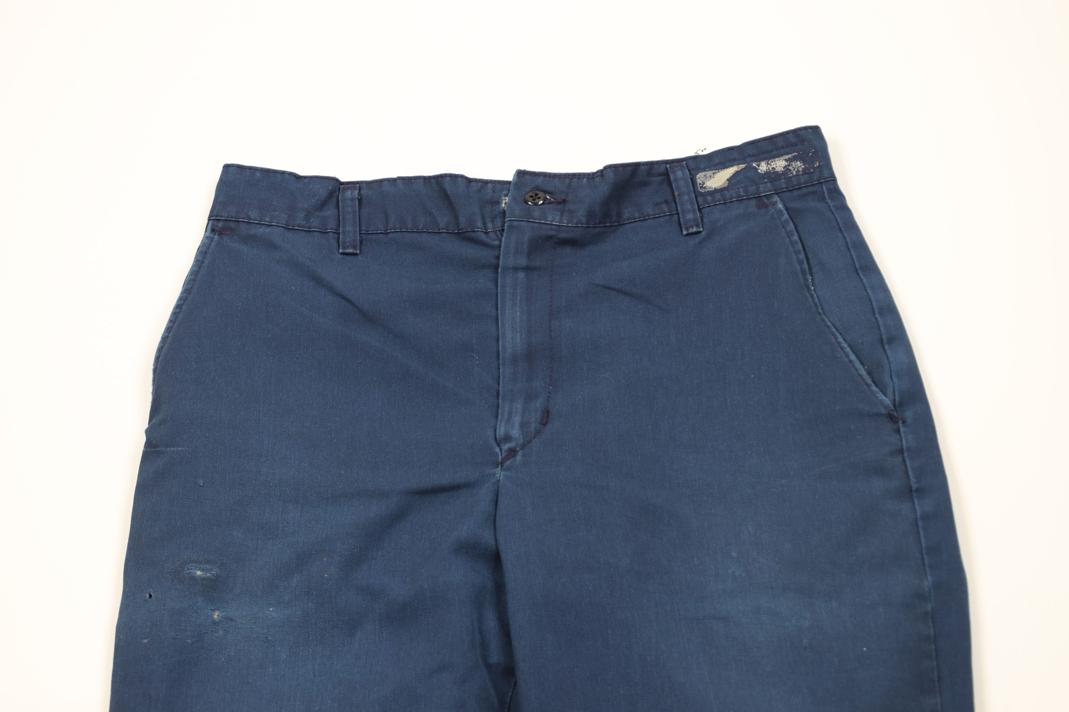 Vintage Vintage 90s Streetwear Workwear Mechanic Pants Blue USA Size US 33 - 2 Thumbnail