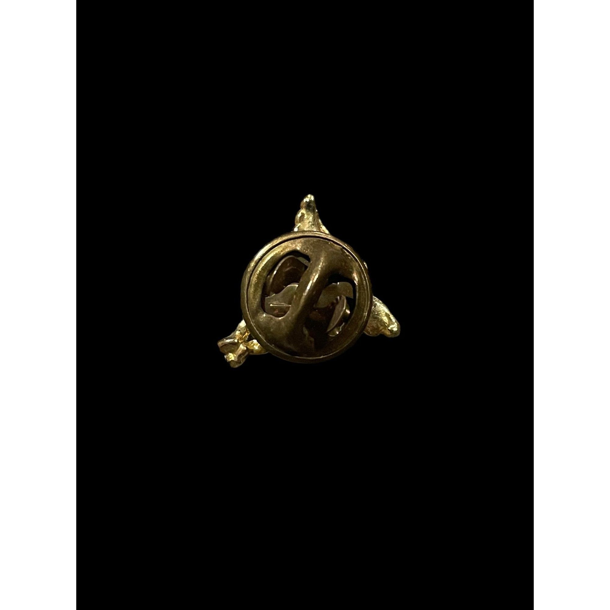Vintage Vintage Gold Tone Winged Angel Cherub Tie Tack Pin Size ONE SIZE - 2 Thumbnail
