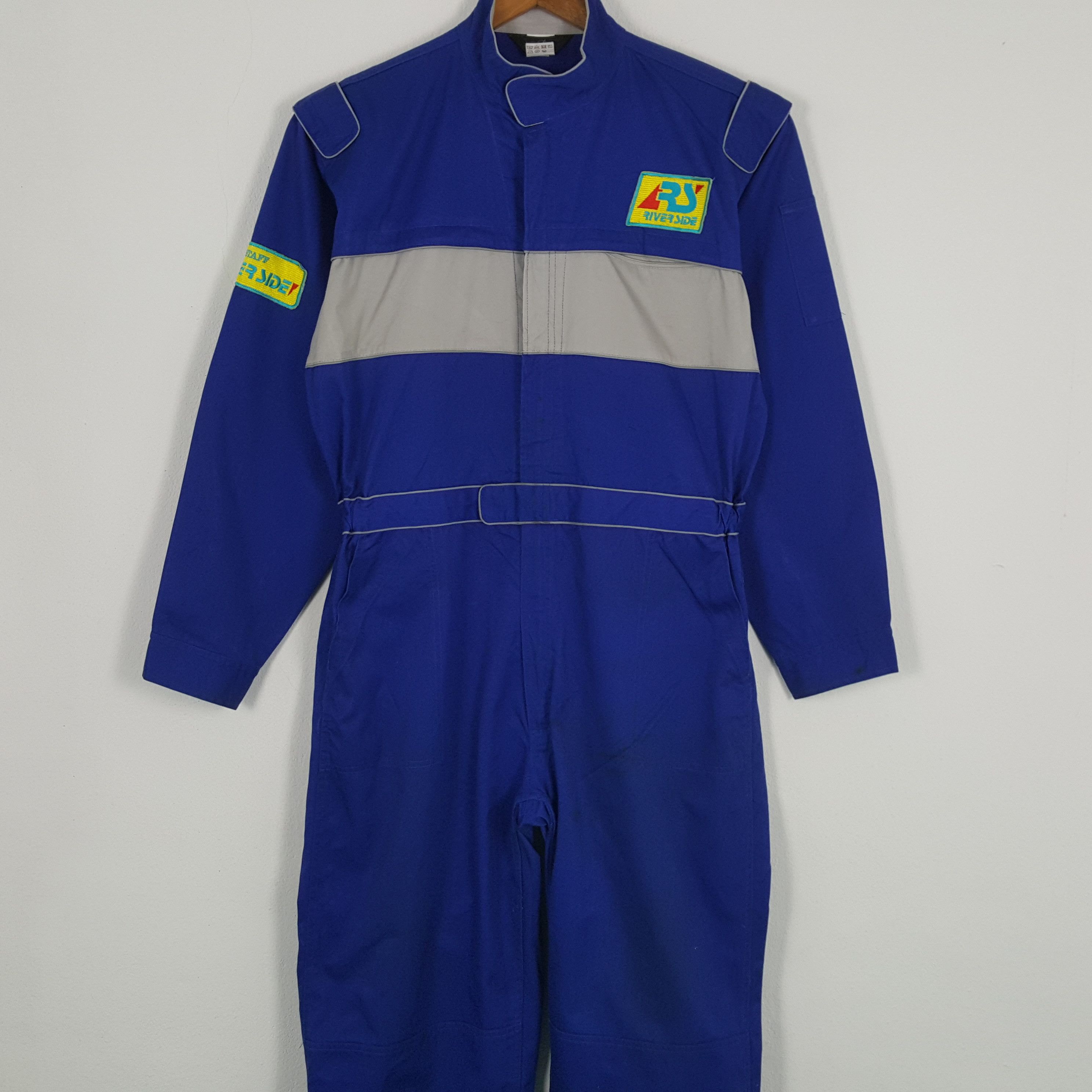 Vintage Vintage RIVER SIDE STAFF Japanese Company Coverall Jacket Size US L / EU 52-54 / 3 - 5 Thumbnail