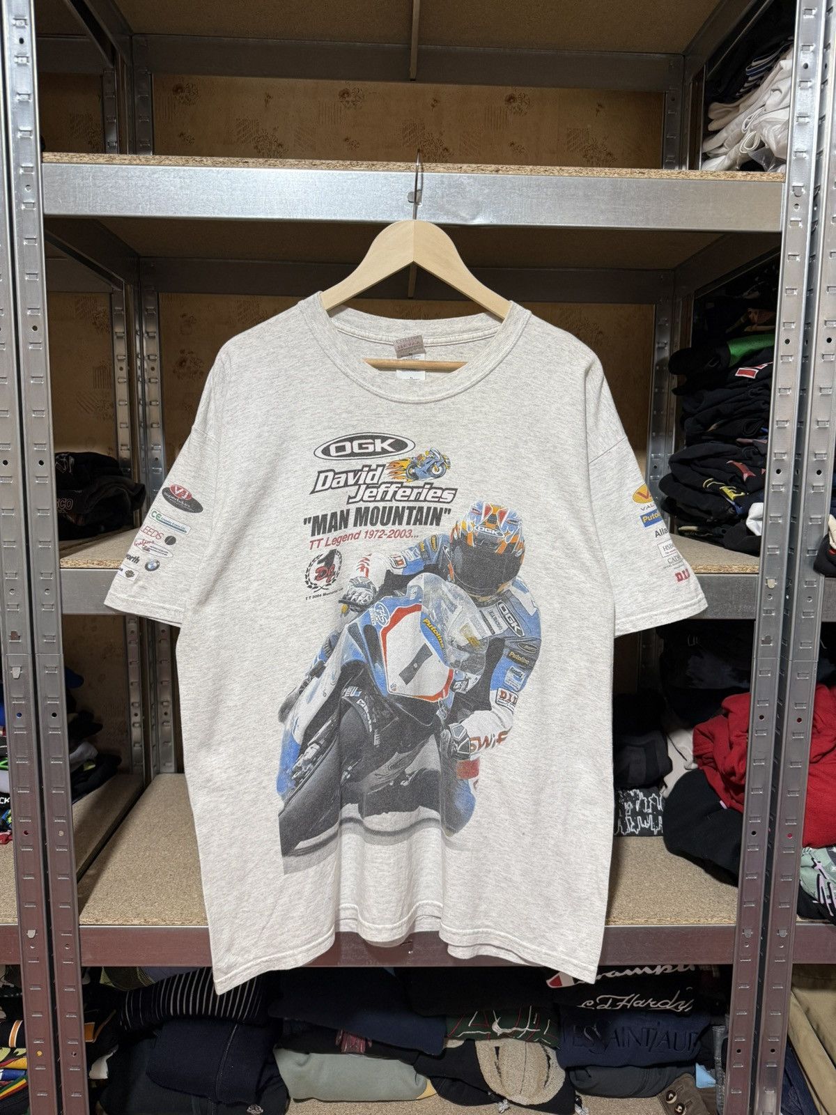 Vintage 2004 OGK David Jefferies Mountain Man T-Shirt