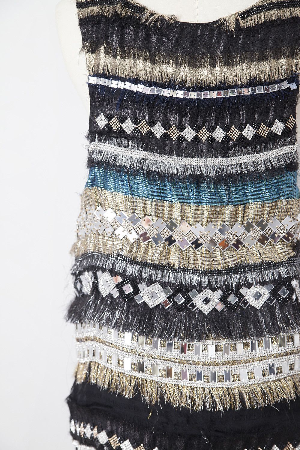Balmain AW11 crystals embroidered silk ensemble Size XS / US 0-2 / IT 36-38 - 9 Thumbnail