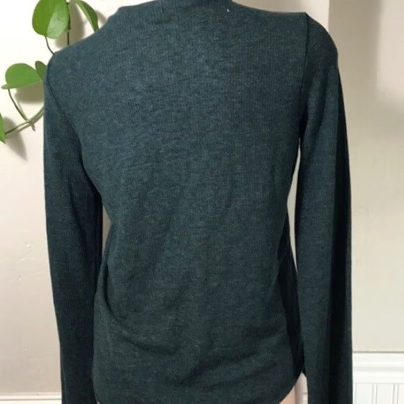 Vintage Chelsea Sky Top Womens XL Green Lace Up Raw Hem Pullover NWT Size XL / US 12-14 / IT 48-50 - 3 Thumbnail