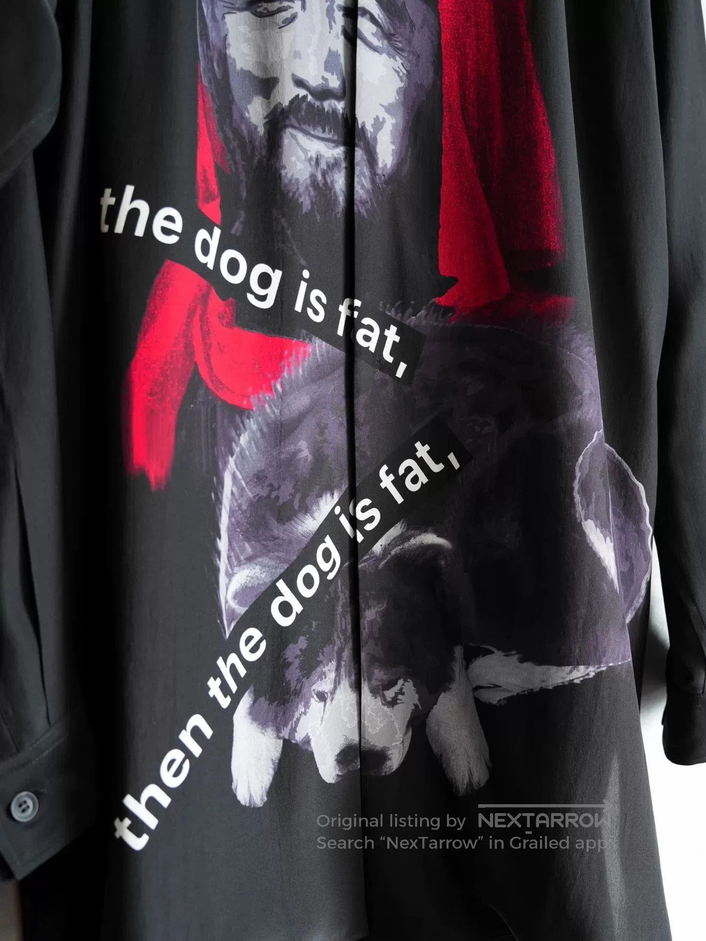 Yohji Yamamoto Yohji Yamamoto 24SS Dog & Man Silk Shirt. Size US M / EU 48-50 / 2 - 4 Thumbnail