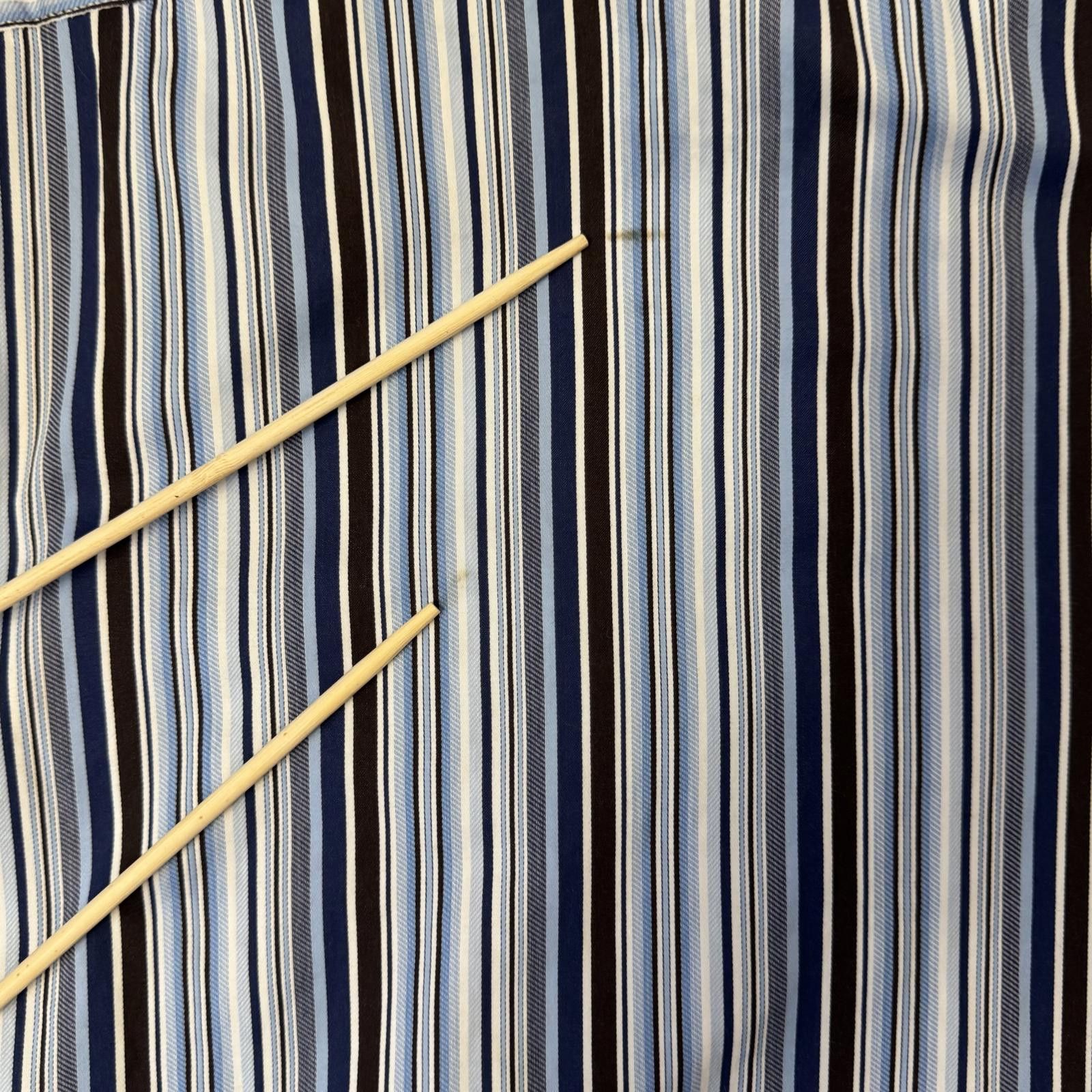 BUGATCHI Bugatchi Shaped Fit Dress Shirt Men XL Striped Flip Cuff Size 44R - 4 Thumbnail