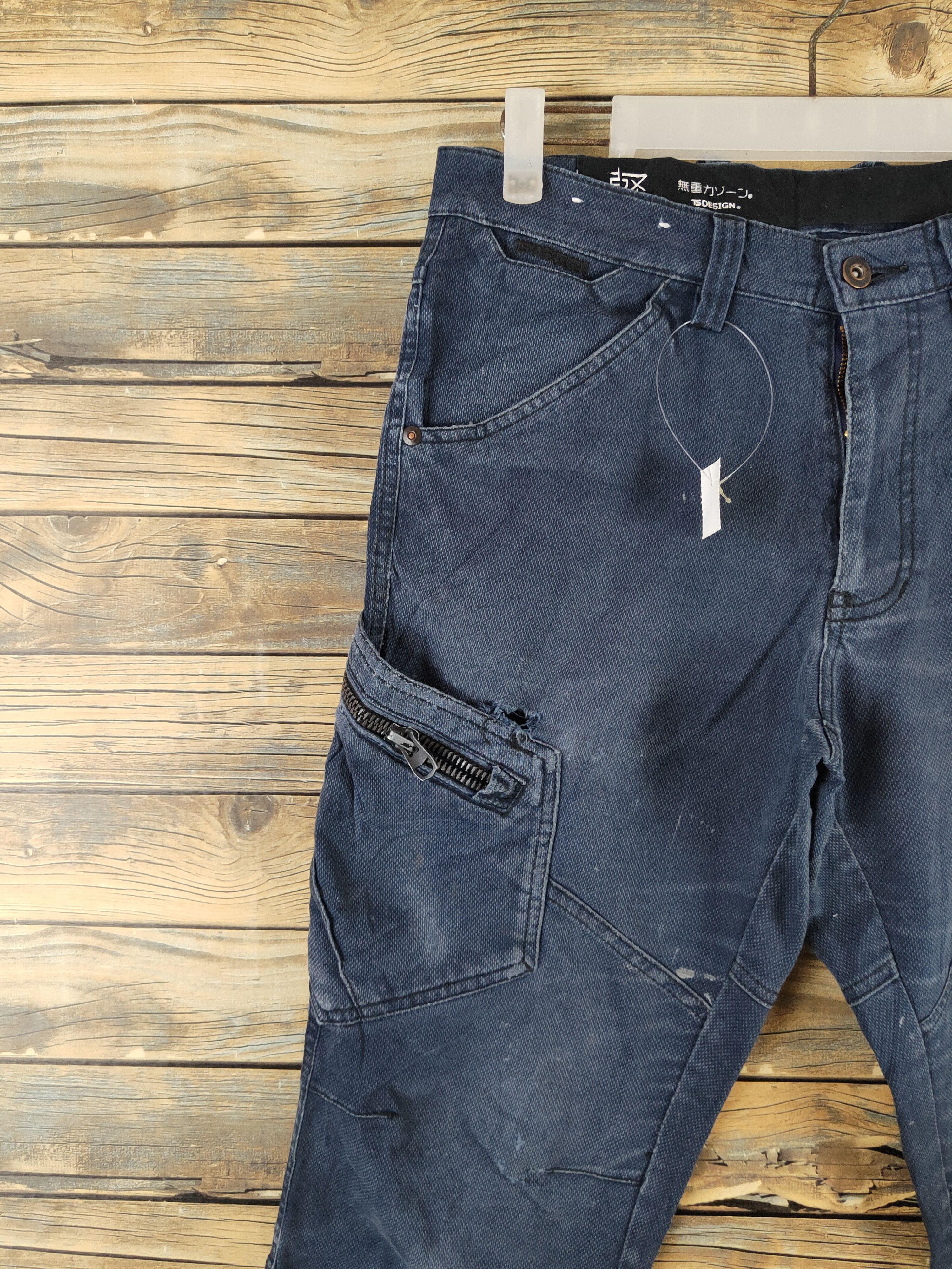 Japanese Brand TS Design Navy Multipocket Tactical Cargo Pants #W2220 Size US 30 / EU 46 - 5 Thumbnail