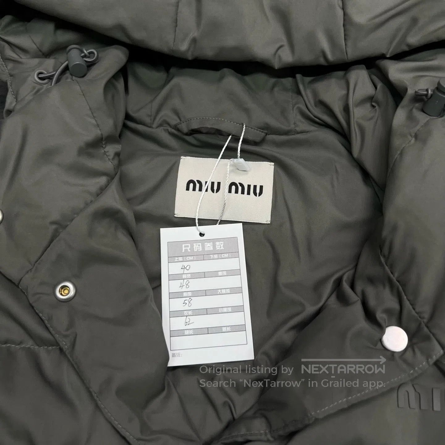 Miu Miu Miu Miu FW25 Automne Quilted Hooded Down Jacket| Size S / US 4 / IT 40 - 4 Thumbnail