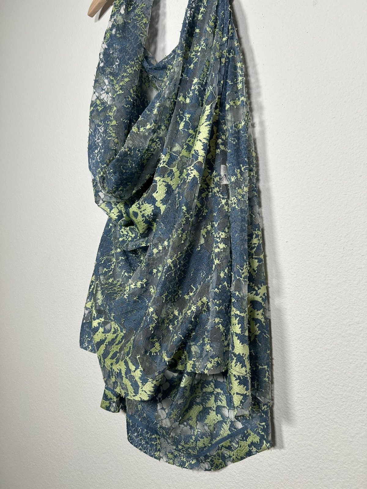 Issey Miyake Lace Drape Halter Neck Mini Dress Size M / US 6-8 / IT 42-44 - 4 Thumbnail