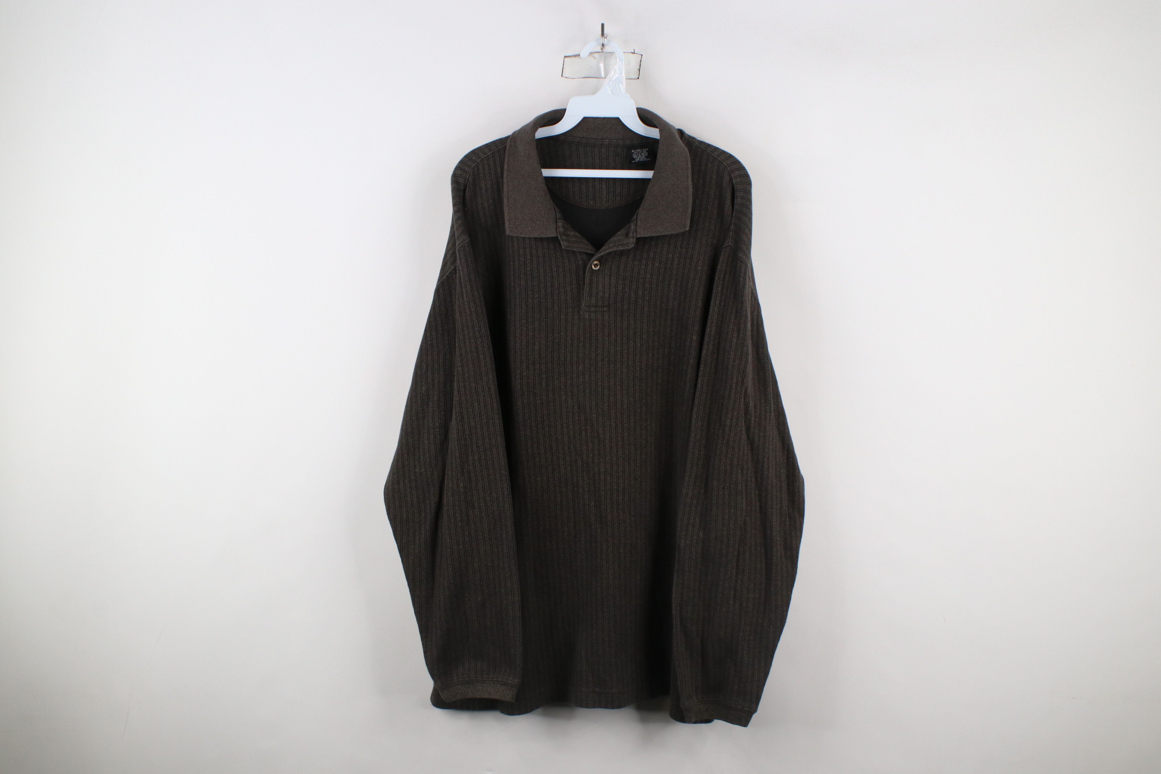 Vintage Vintage 90s Streetwear Heavyweight Long Sleeve Rugby Polo Size US XL / EU 56 / 4 - 1 Thumbnail