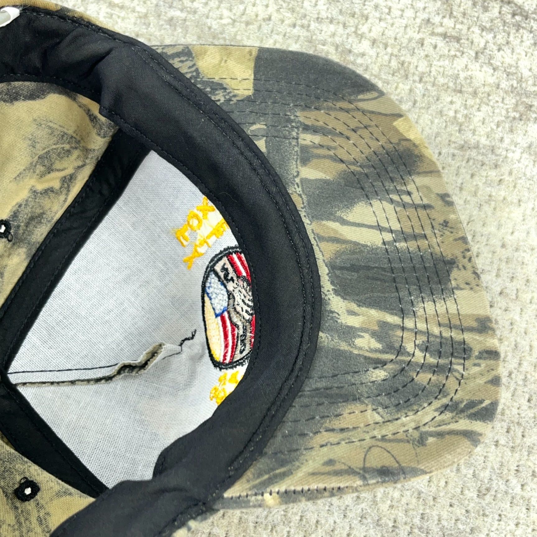 Realtree VINTAGE Realtree Camo Hat Cap SnapBack 80s 90s Made In USA Fox Valley Labor Mens Size ONE SIZE - 6 Thumbnail
