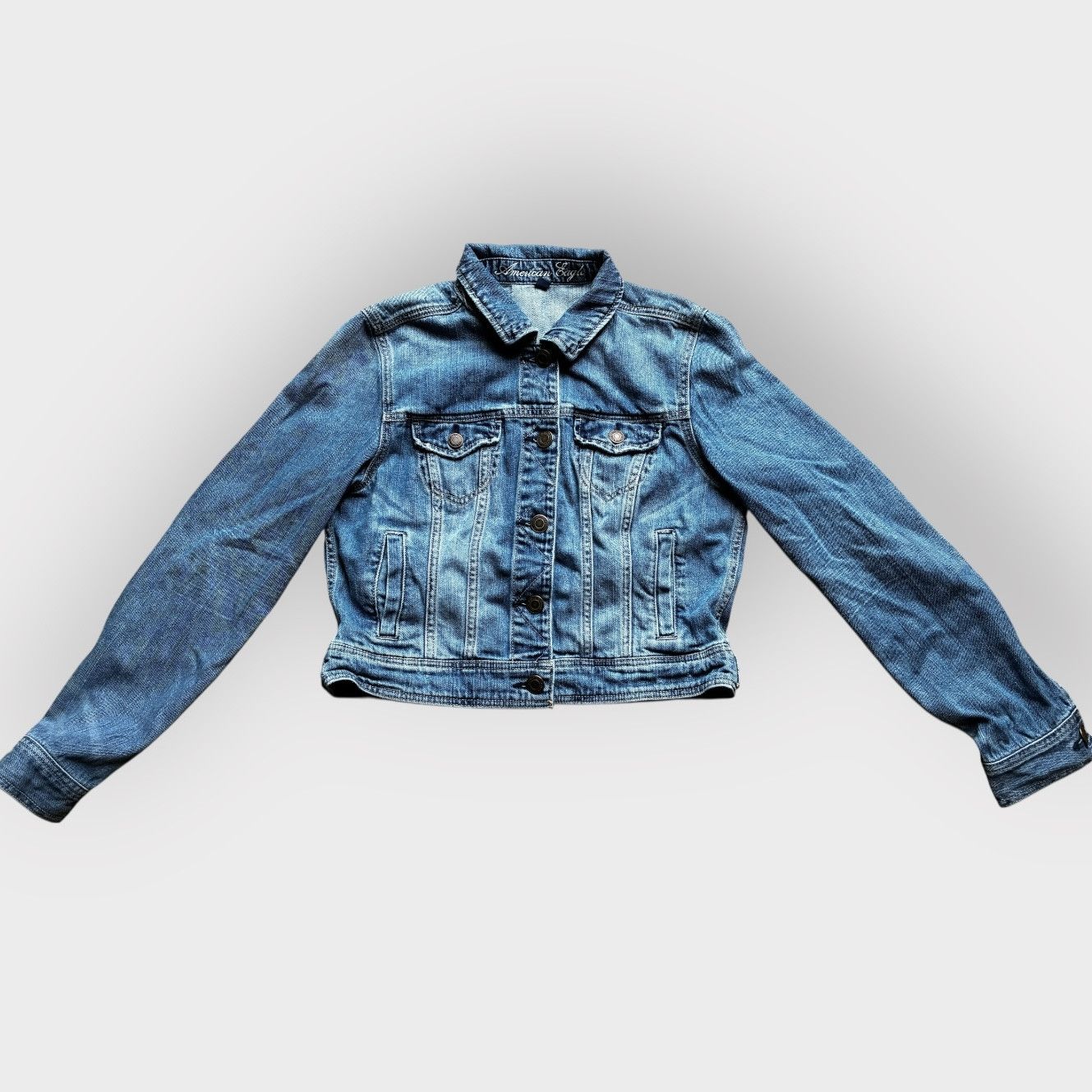 American Eagle Outfitters Vintage American Eagle Jean Jacket Size L / US 10 / IT 46 - 1 Thumbnail