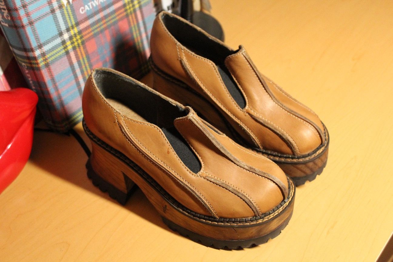 Other vintage london underground chunky wood platform Size US 6.5 / IT 36.5 - 2 Thumbnail