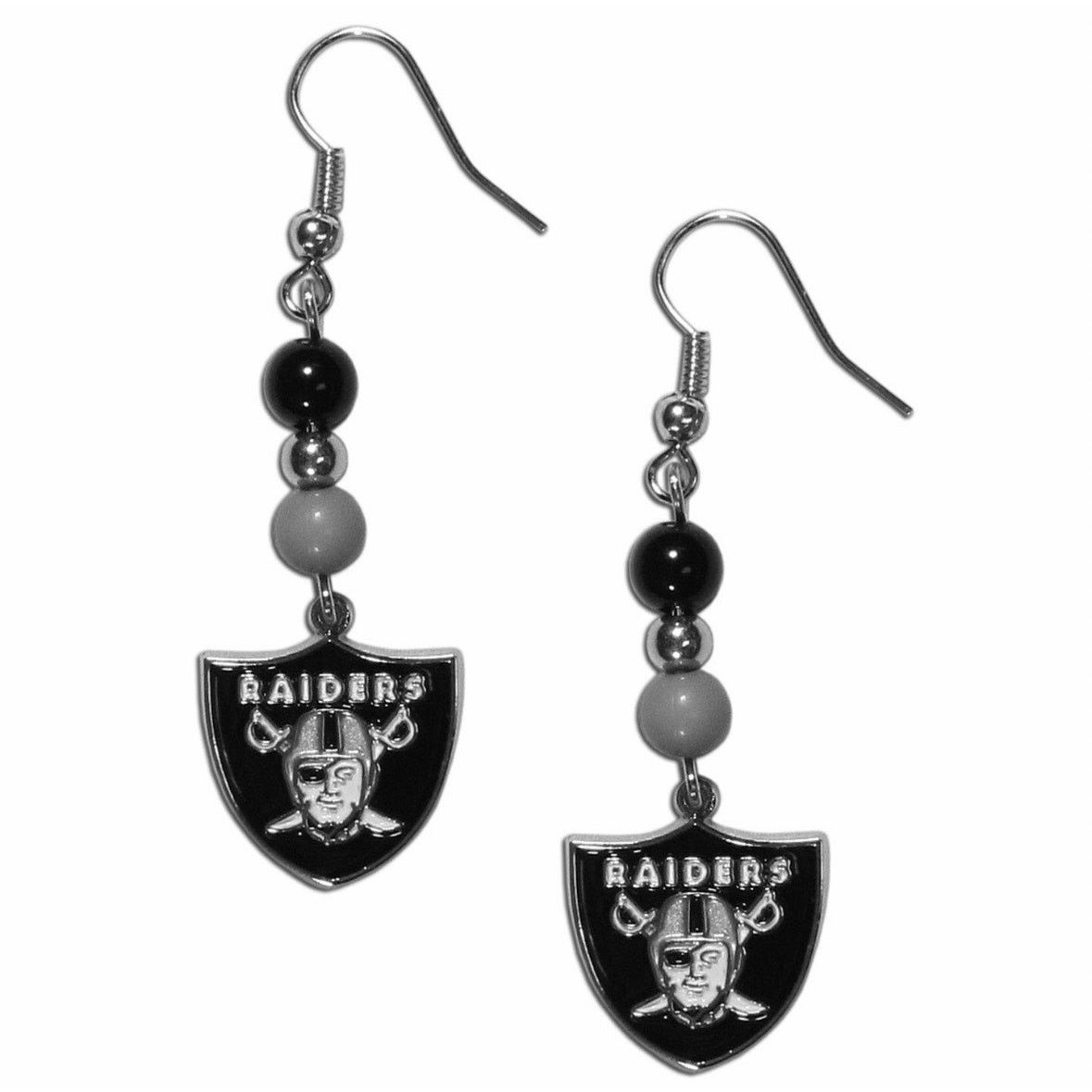 NFL NFL Las Vegas Raiders Dangle Earrings OS Size ONE SIZE - 1 Thumbnail