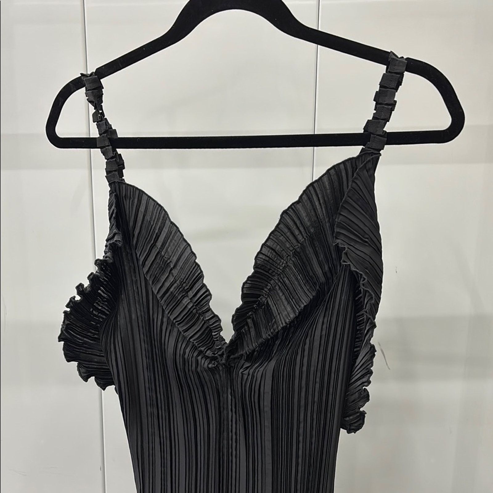 Other NWT Daphne Valente Elegant Black Pleated Dress WomenOne Size Size ONE SIZE - 8 Thumbnail