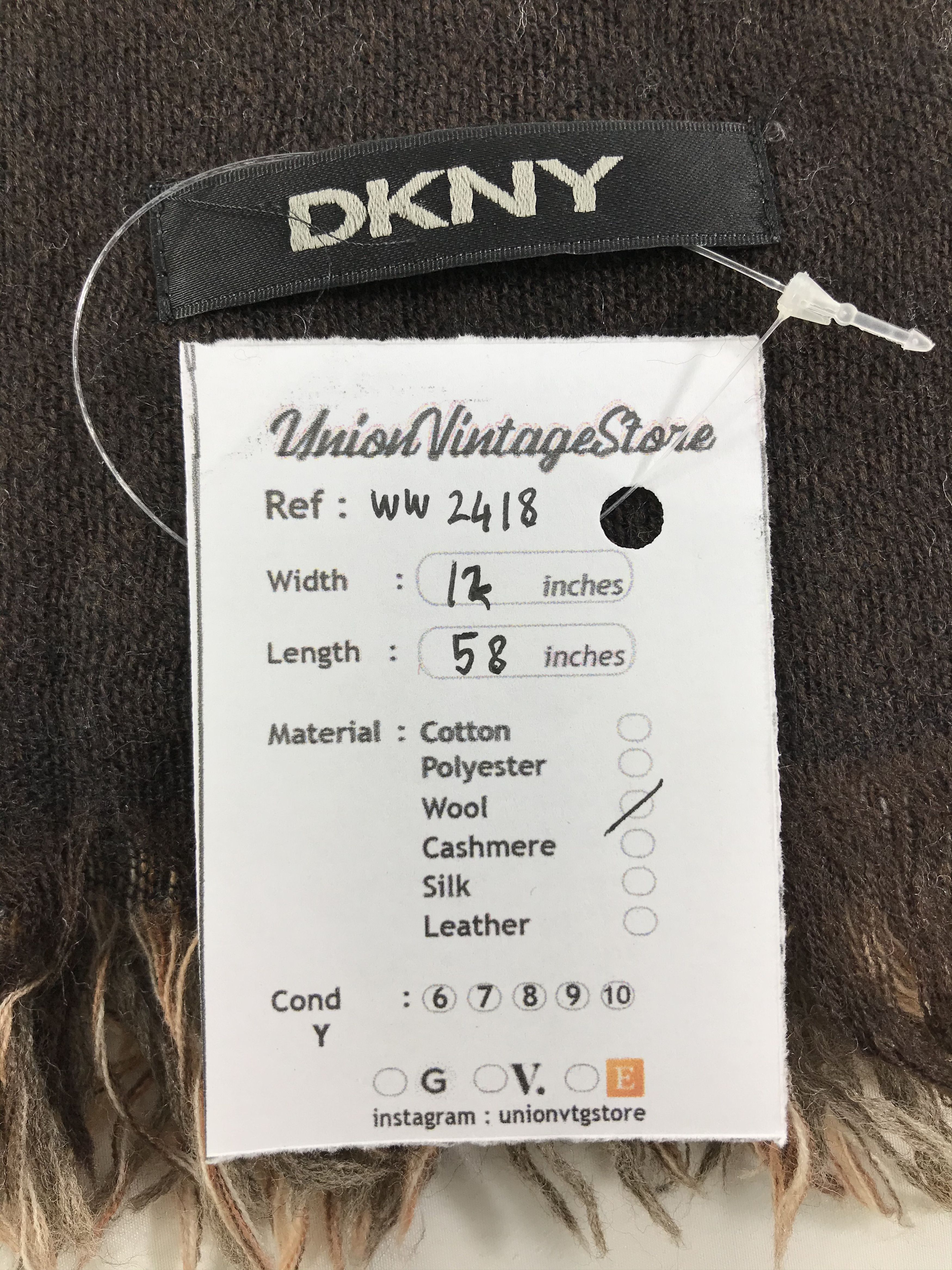 DKNY × Vintage DKNY Scarf / Muffler / Neckwear - WW2418 Size ONE SIZE - 4 Thumbnail