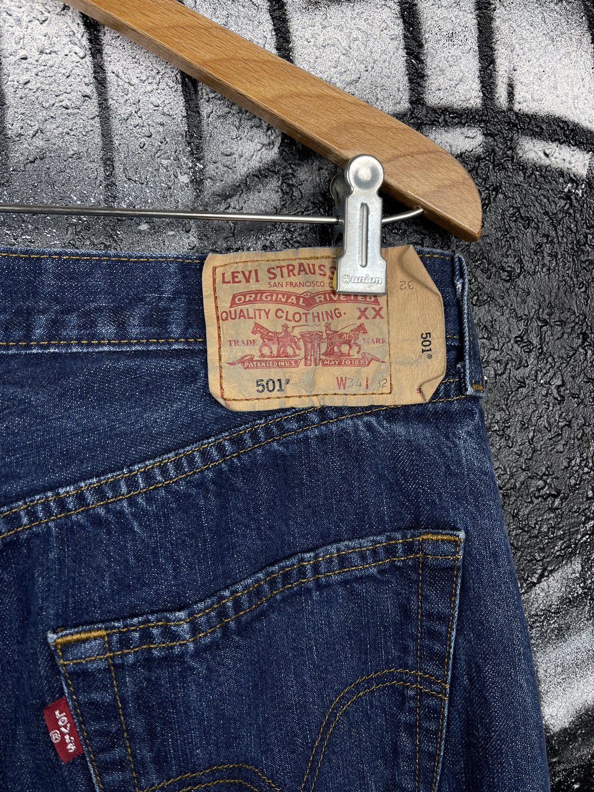 Levi's Levi’s 501 Vintage Navy Blue Denim Jeans Men’s Size W34 L32 Size US 34 / EU 50 - 10 Thumbnail