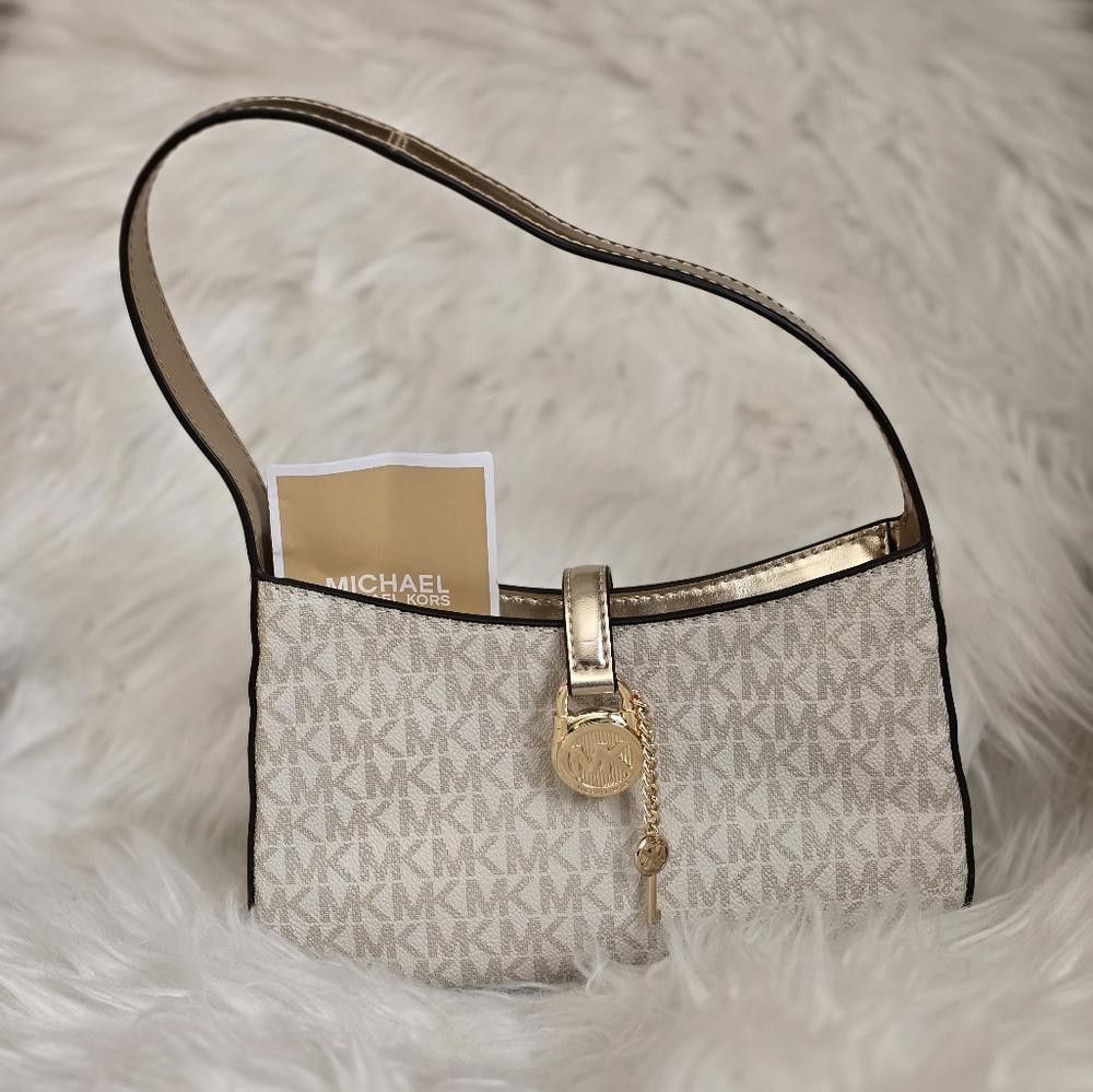 Michael Kors Michael Kors Lyra Small Leather Pochette Size ONE SIZE - 5 Thumbnail