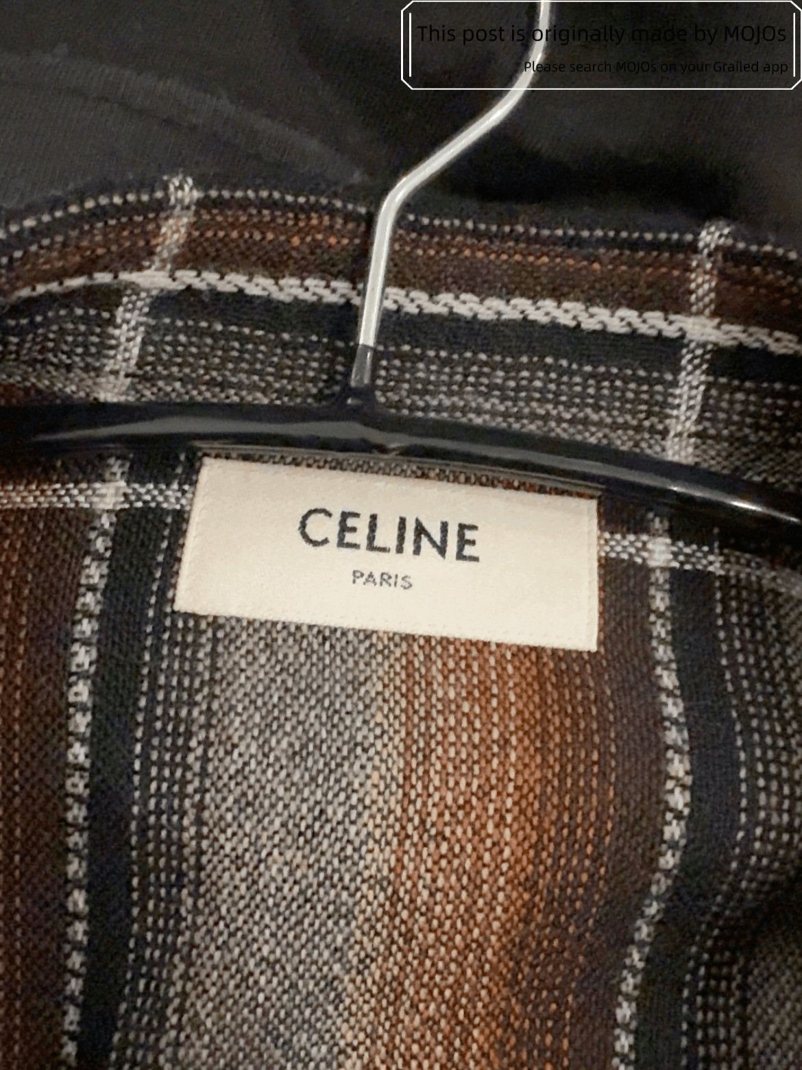 Celine Sz 39 Celine 20AW Plaid Wool Shirt Size US M / EU 48-50 / 2 - 3 Thumbnail
