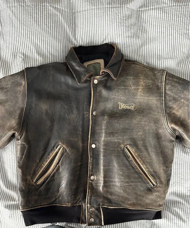 Diesel Diesel Vintage 90’s Leather bomber Jacket made in italy Size US L / EU 52-54 / 3 - 2 Thumbnail