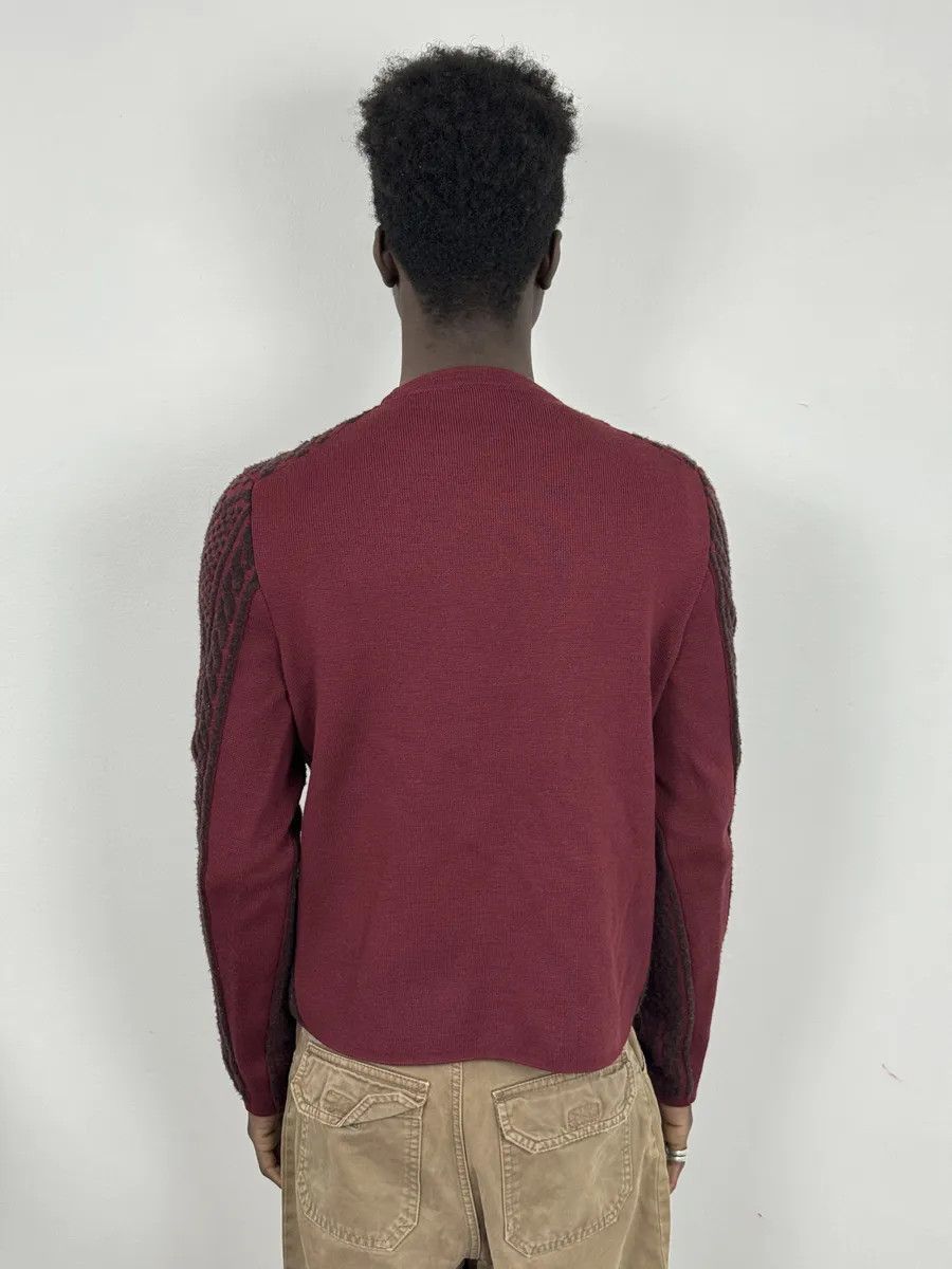 Balenciaga Balenciaga Red Two Tone Sweater Size US XS / EU 42 / 0 - 4 Thumbnail