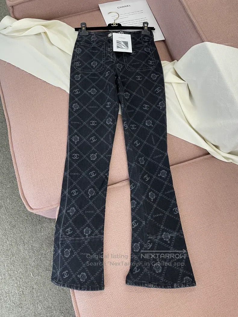 Chanel Chanel 23A popular black micro flared jeans Size 42" / US 20 - 1 Thumbnail