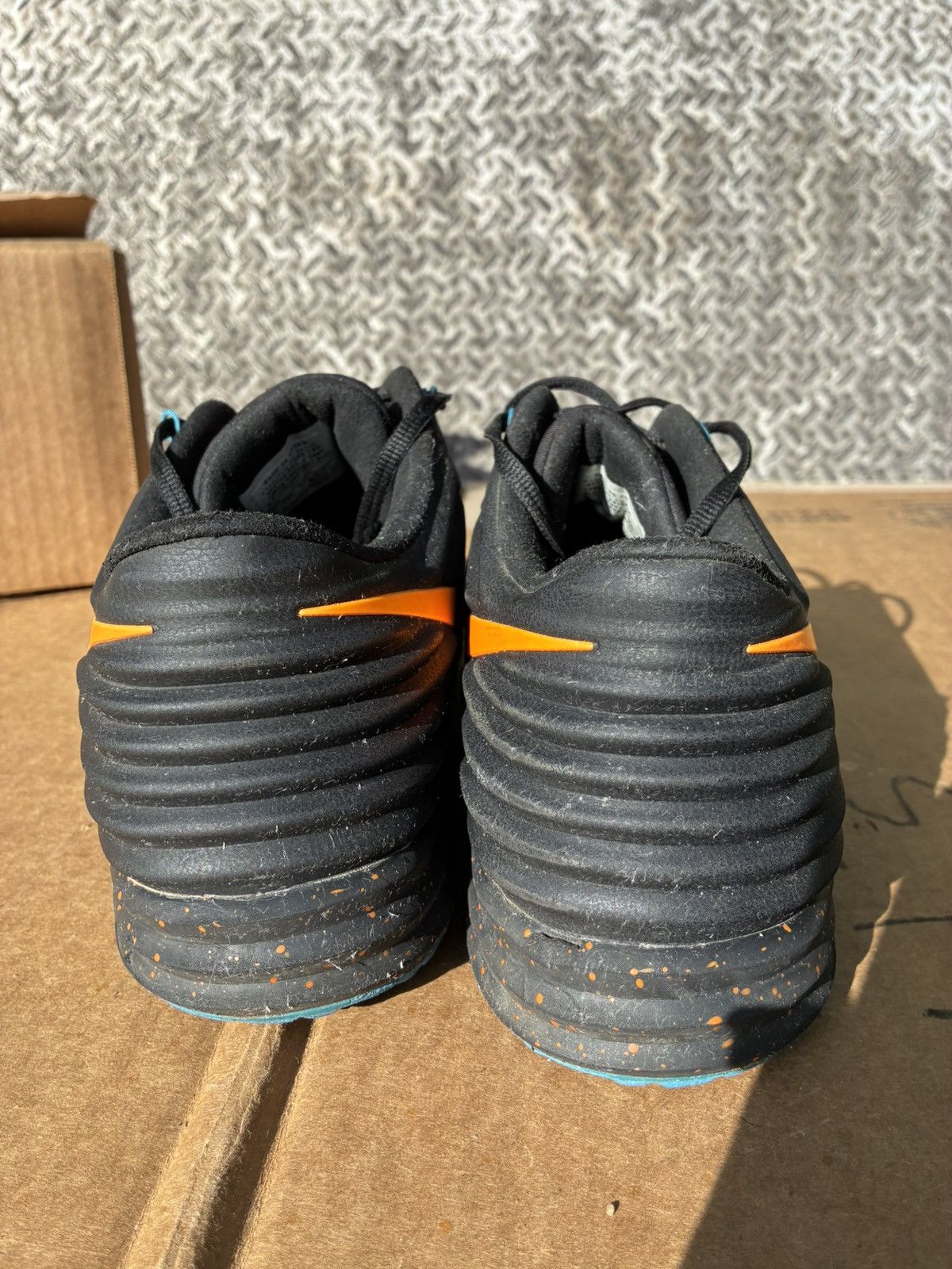 Nike Lunar Trout 2 Turf Flywire Black Orange Blue Promo Sample Size US 12 / EU 45 - 3 Thumbnail