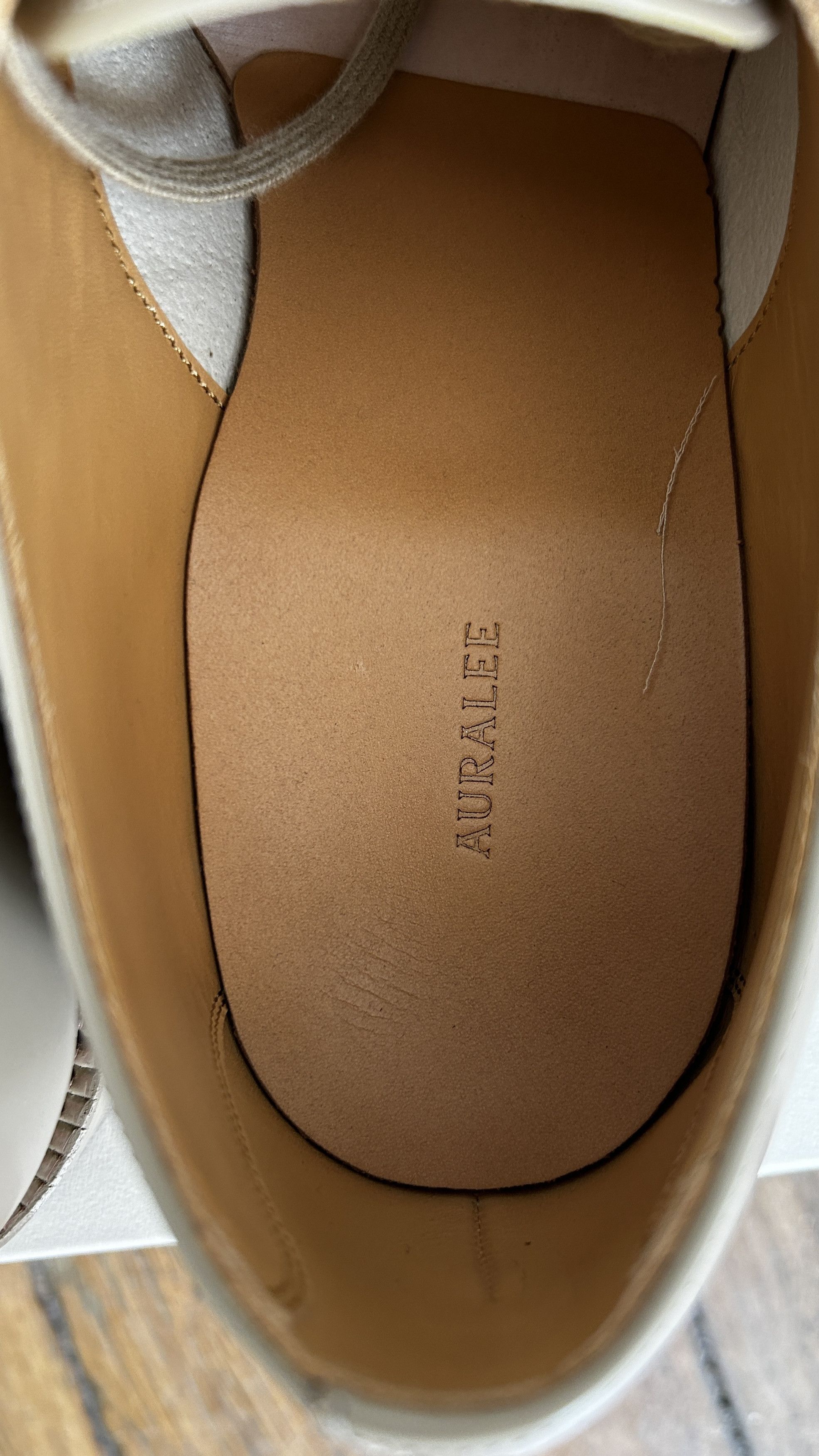 Auralee aa . 8 . BNWB . LEATHER SHOES . A20SS01FC Size US 8 / EU 41 - 9 Thumbnail