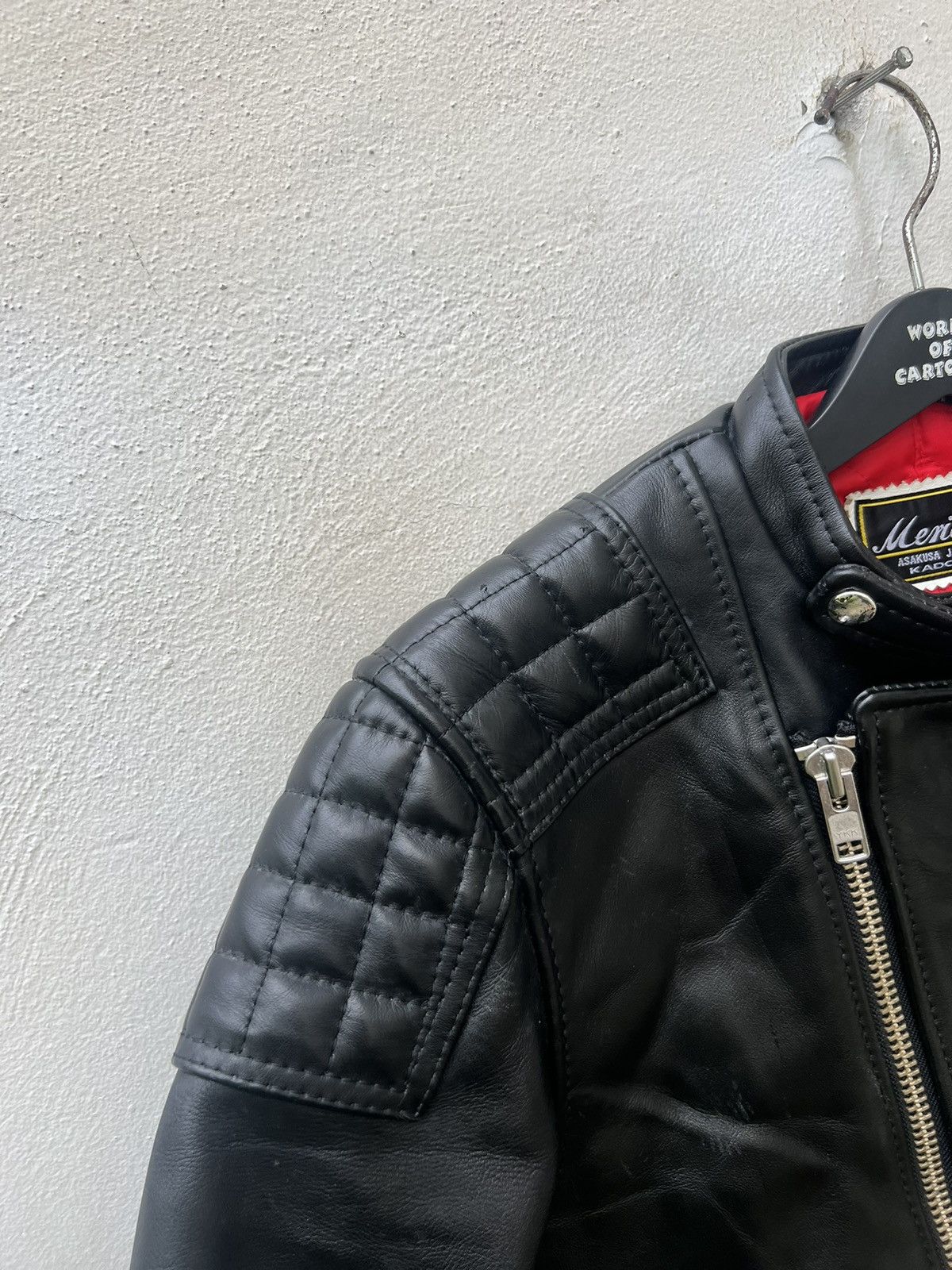 Japanese Brand KADOYA Made in Japan Asymmetrical Black Leather Biker Jacket Size US S / EU 44-46 / 1 - 9 Thumbnail