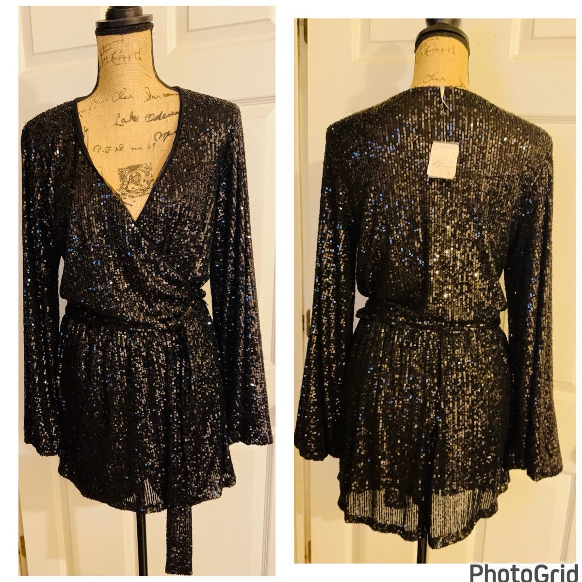 Free People Free People Sequin Romper NWT Size 27" / US 4 / IT 40 - 4 Thumbnail