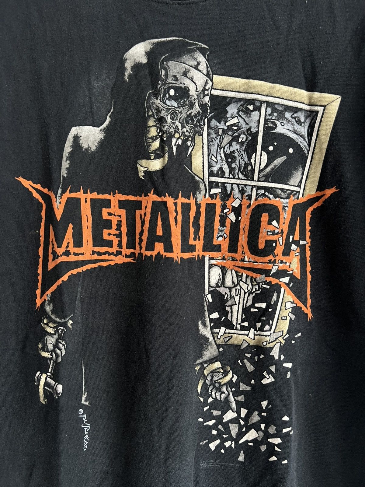 Metallica Vintage Metallica PUSHEAD 80s Artwork Black Large Tees Shirt Size US M / EU 48-50 / 2 - 3 Thumbnail