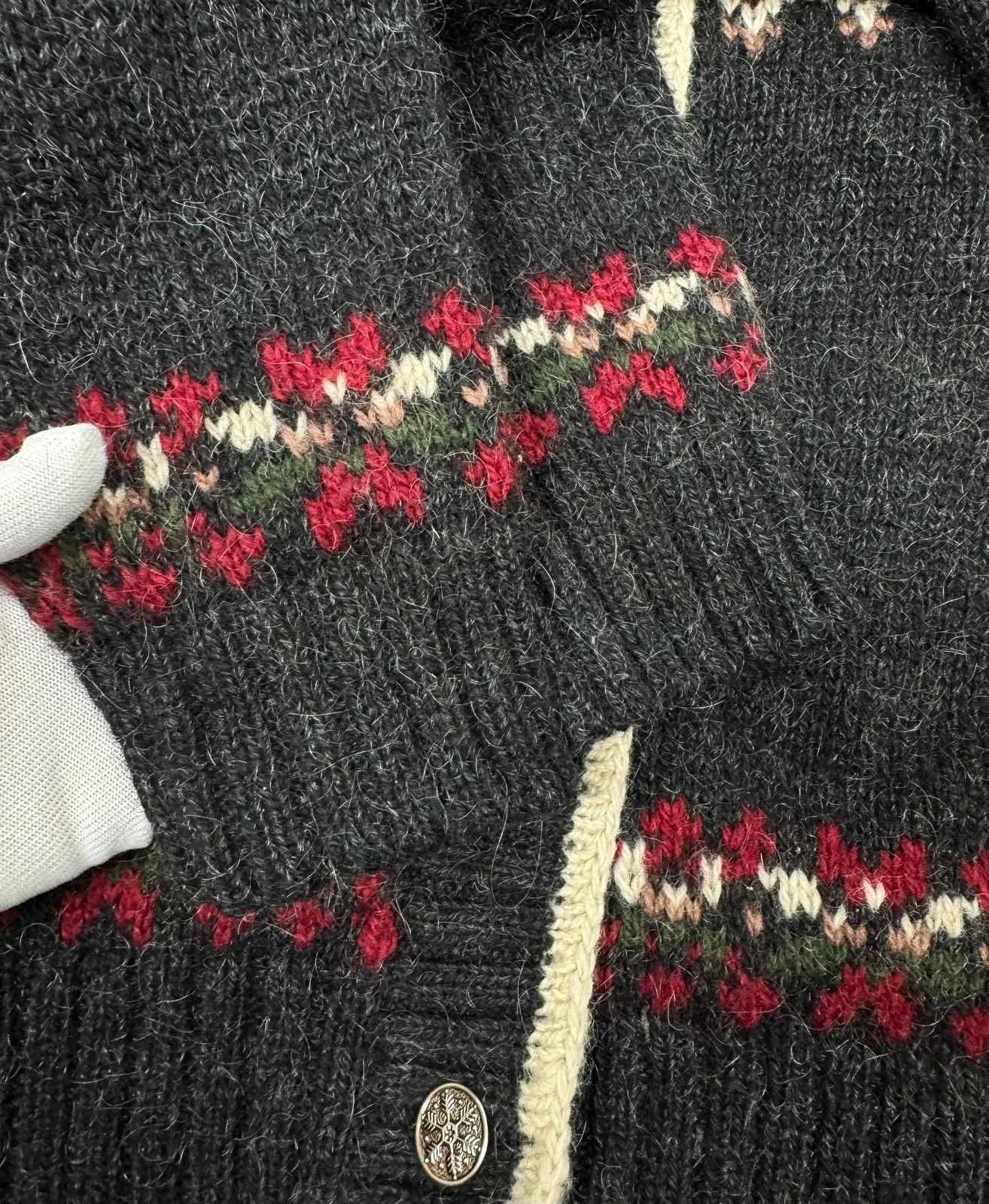 Woolrich Woolen Mills Woolrich Wool Sweater Handknit Vintage Button Up size L Size L / US 10 / IT 46 - 14 Thumbnail