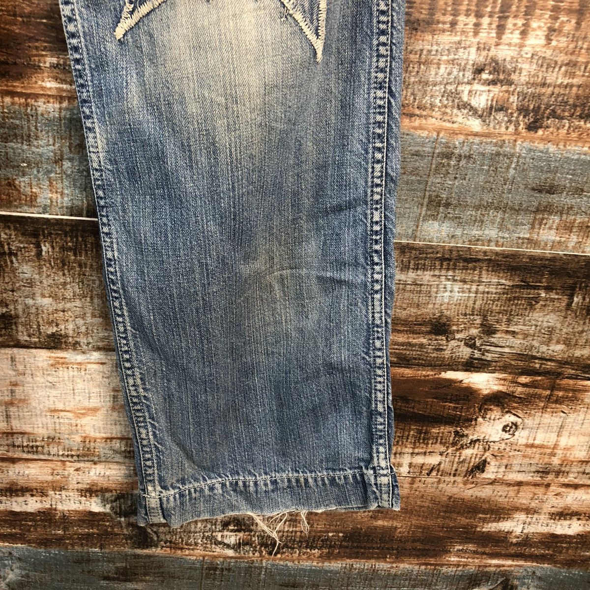 OVER THE STRiPES DLL Over The Stripes patchwork Blue Multipocket Pants #C632 Size US 30 / EU 46 - 14 Thumbnail